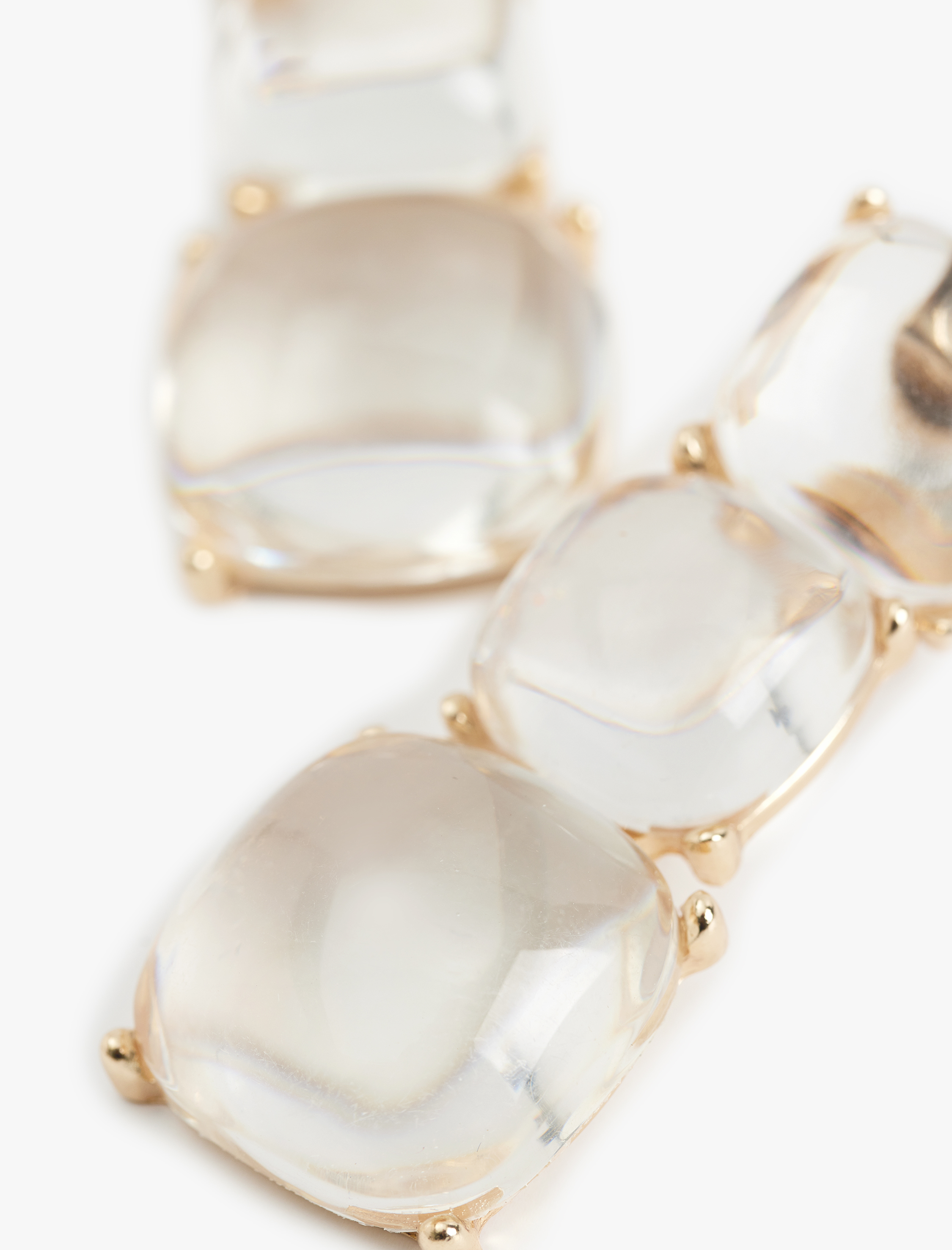  Kadın Sallantılı Büyük Boy Şeffaf Geometrik Küpe