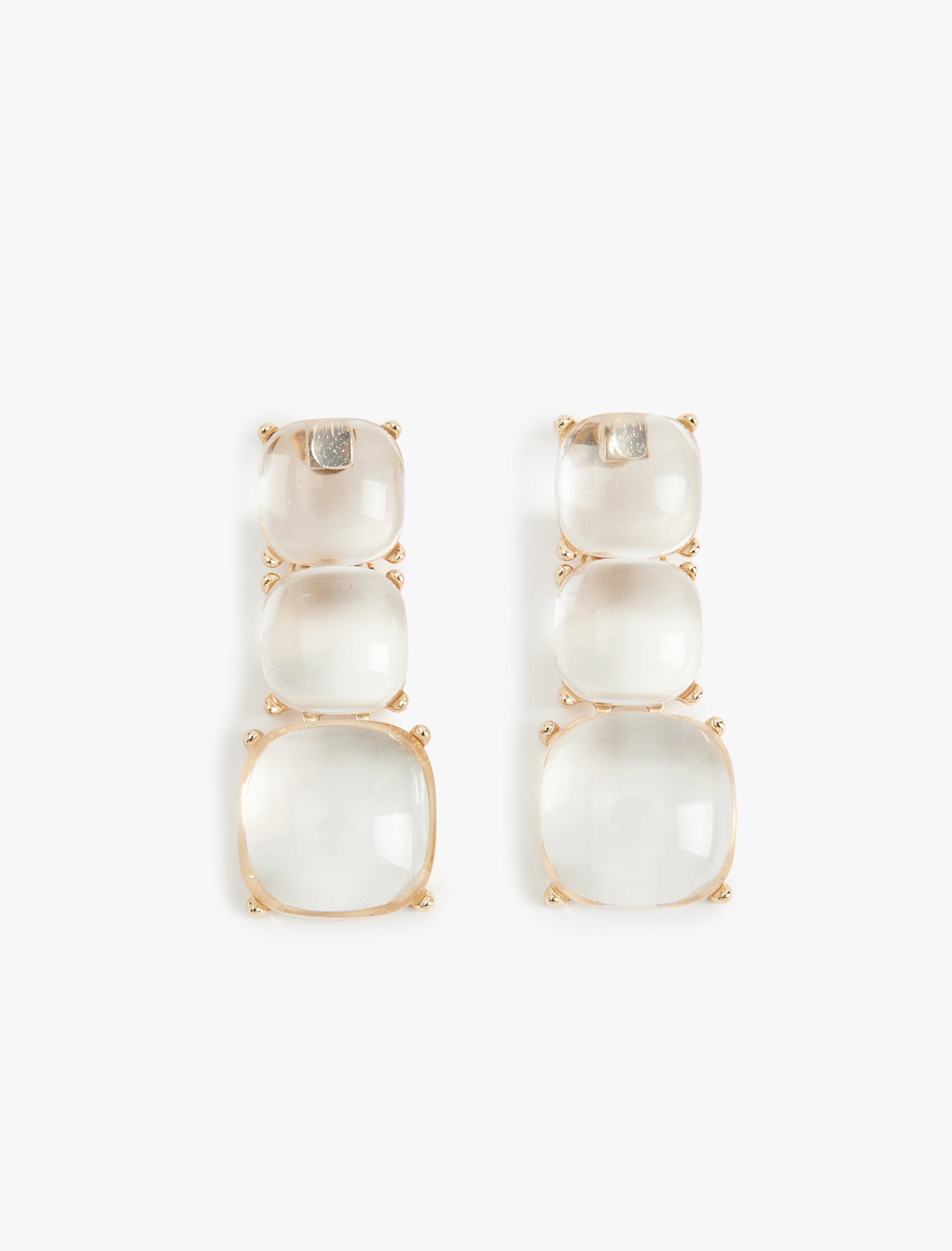  Kadın Sallantılı Büyük Boy Şeffaf Geometrik Küpe