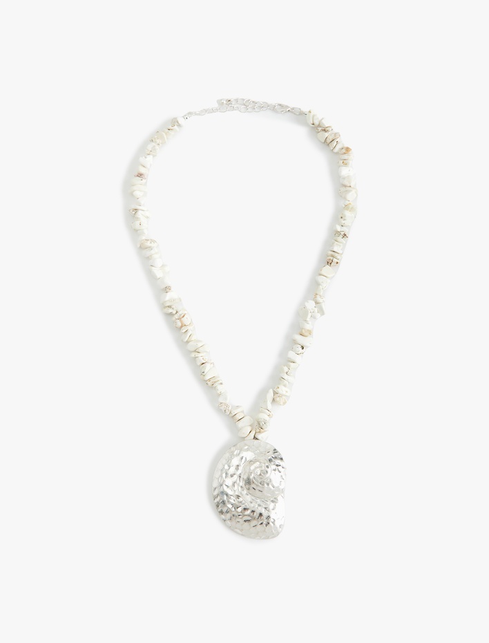 Kadın Deniz Kabuğu Detaylı Taşlı Kolye - Koton X Sima Tarkan