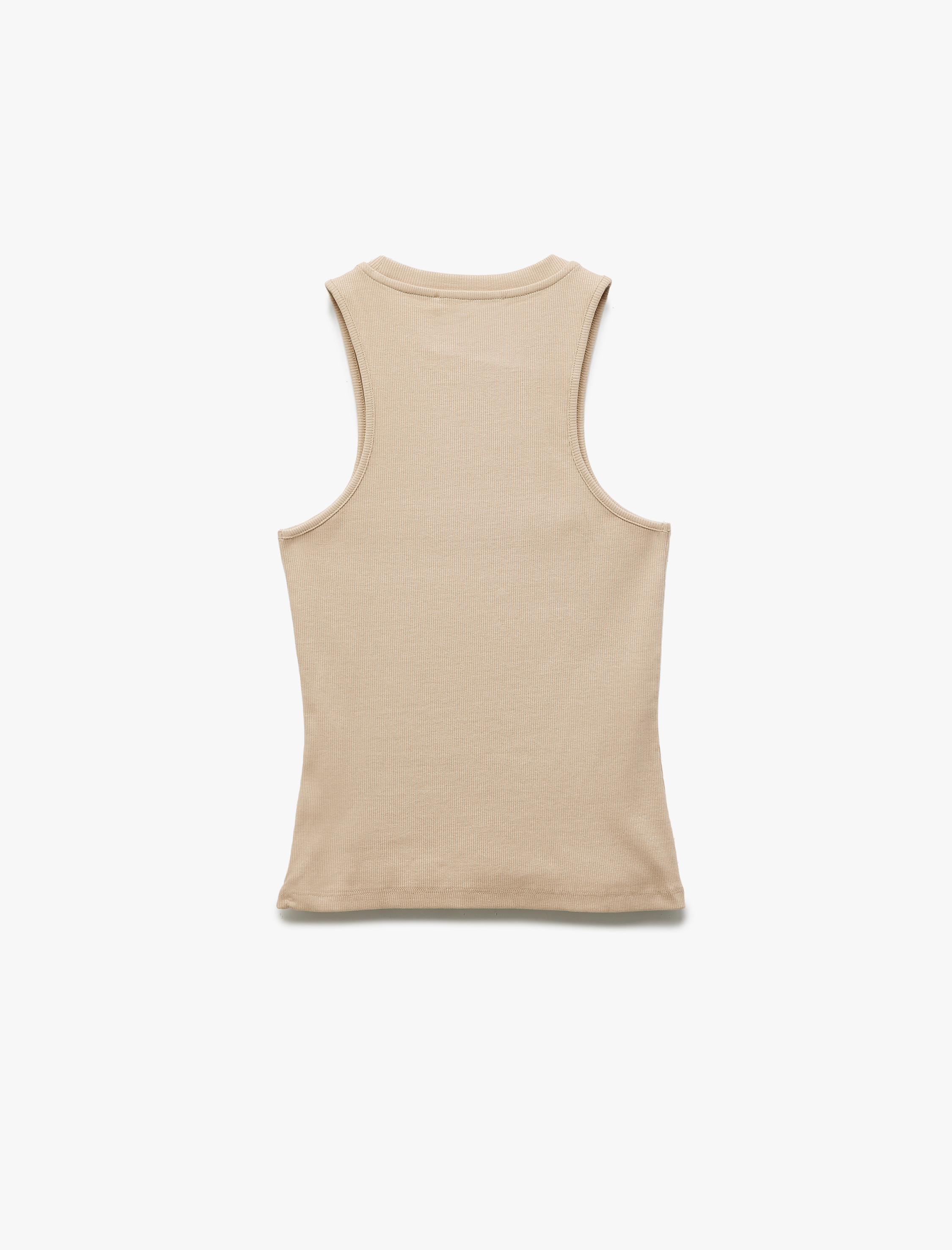   Koton X Sima Tarkan - Pamuklu Skinny Kaşkorse Halter Yaka Atlet