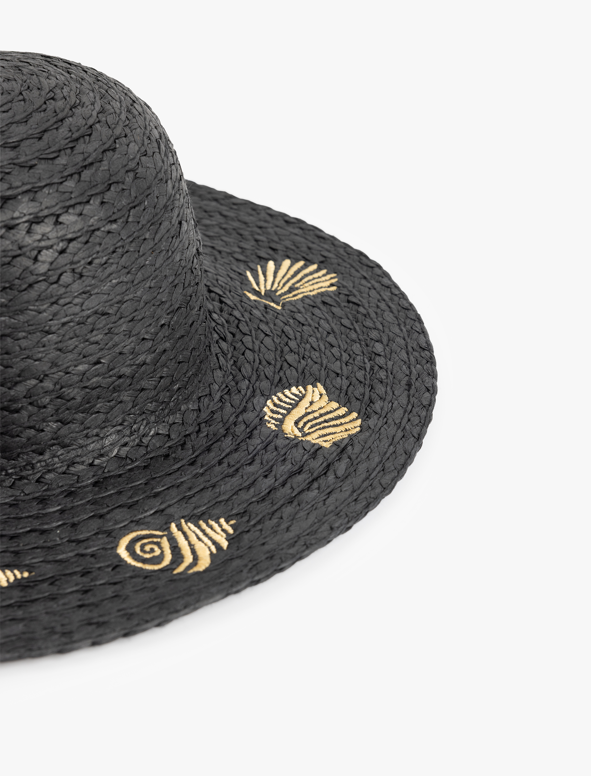  Kadın Deniz Kabuğu Desenli Hasır Şapka