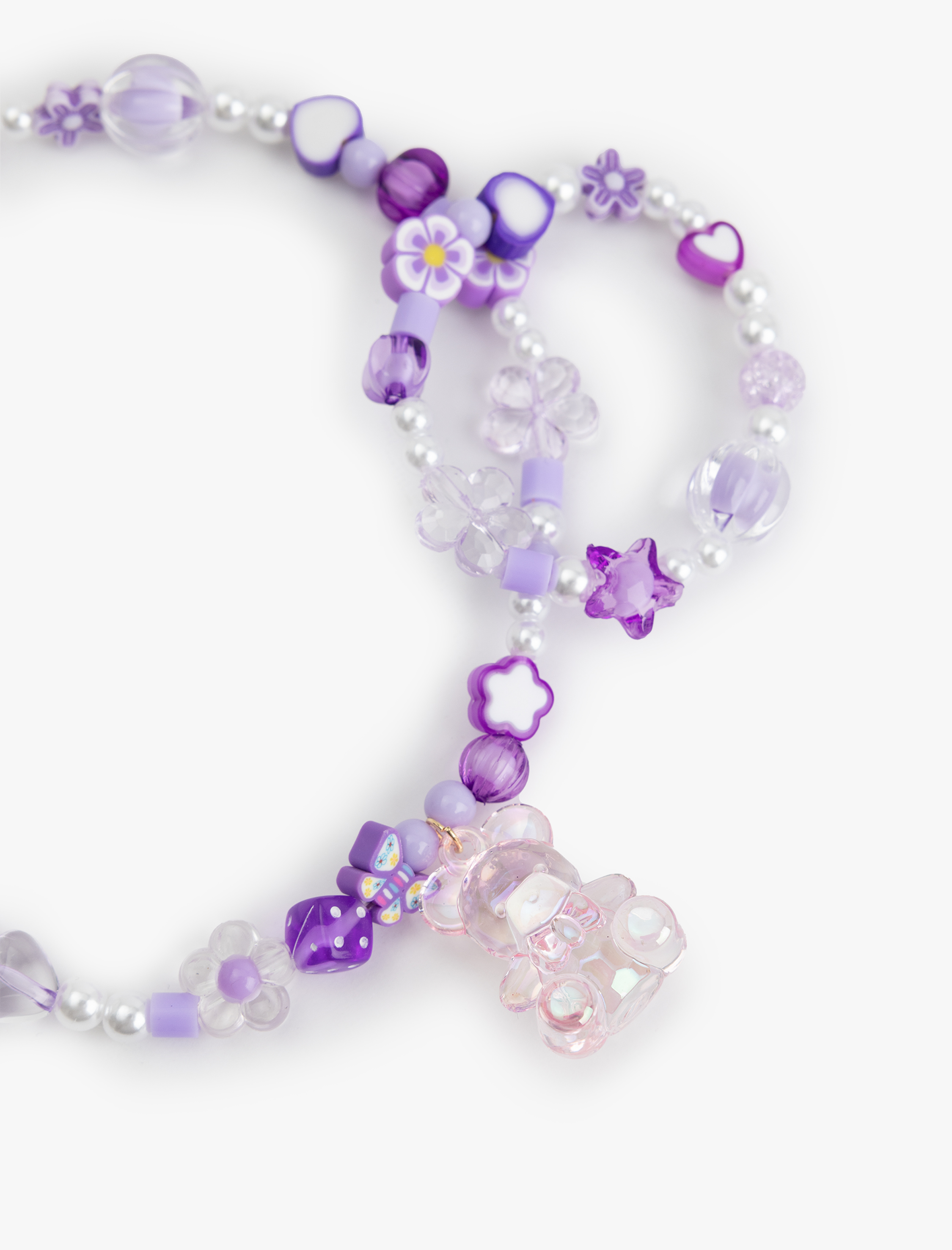  Kadın Boncuklu Ayıcık Detaylı Kolye Bileklik Seti