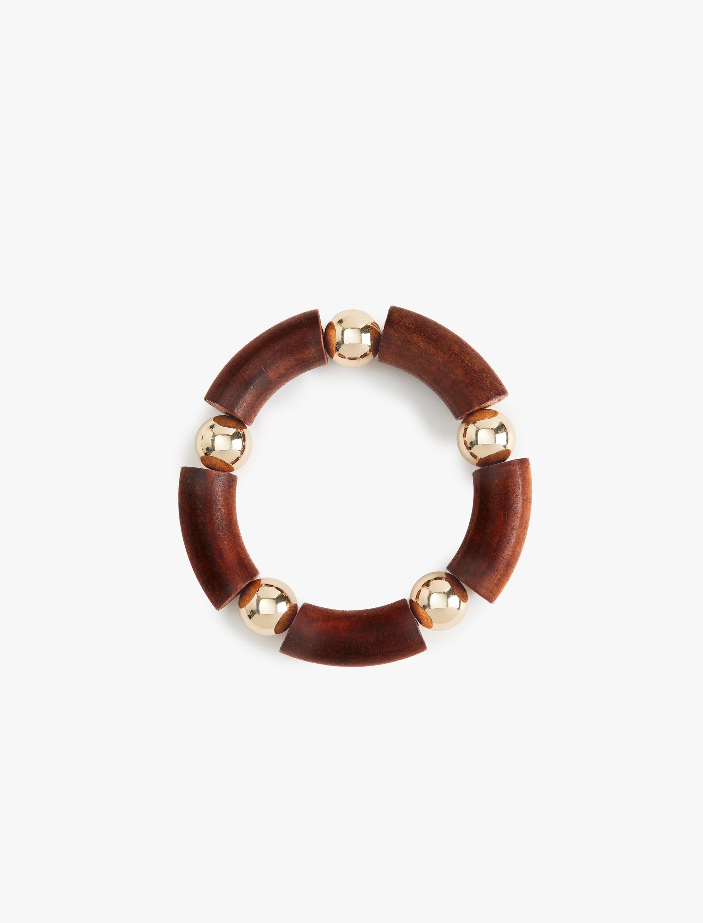  Kadın Doğal Dokulu Ahşap Boncuklu Bileklik - Koton X Sima Tarkan