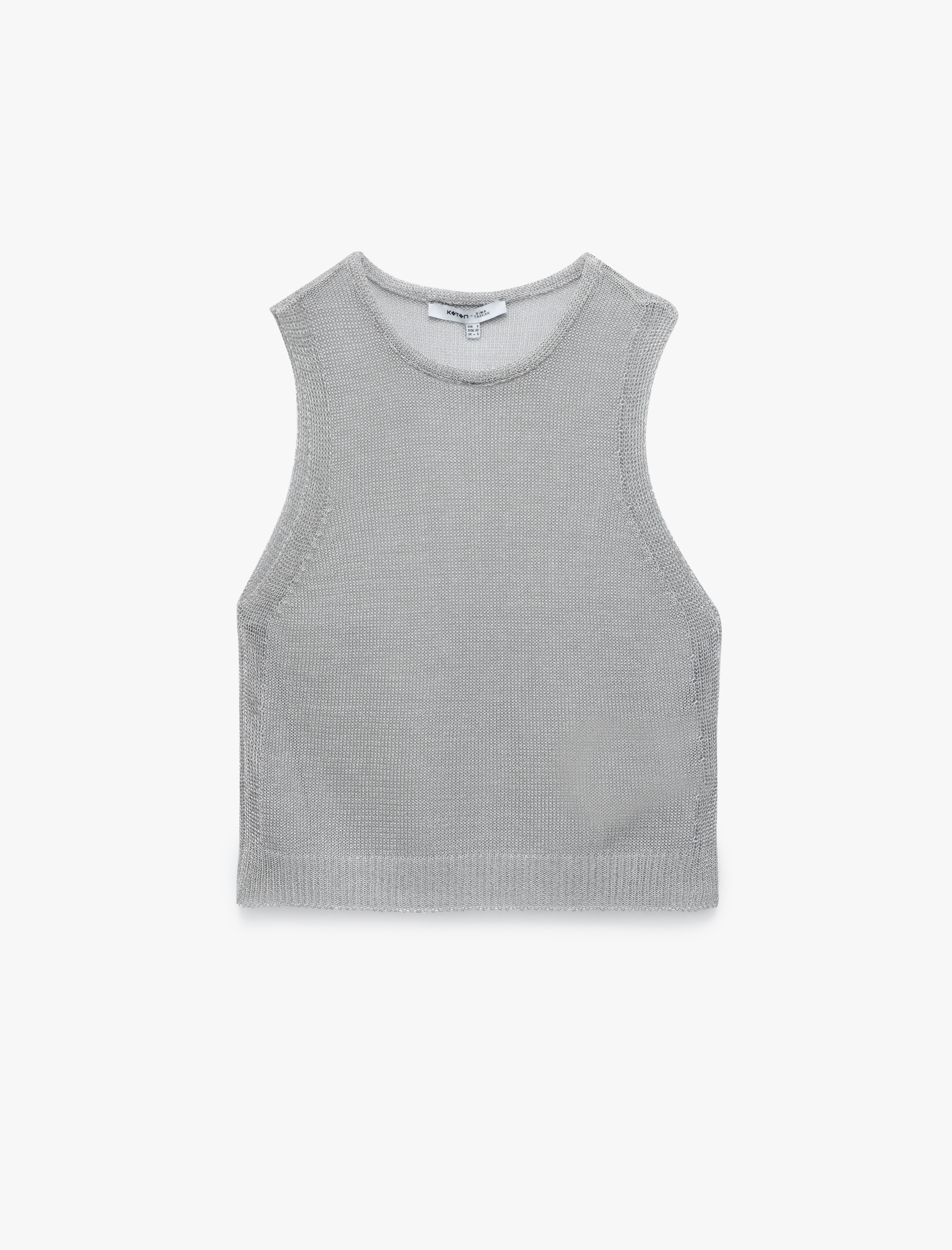   Koton X Sima Tarkan - Viskon Bisiklet Yaka Triko Kolsuz Tişört