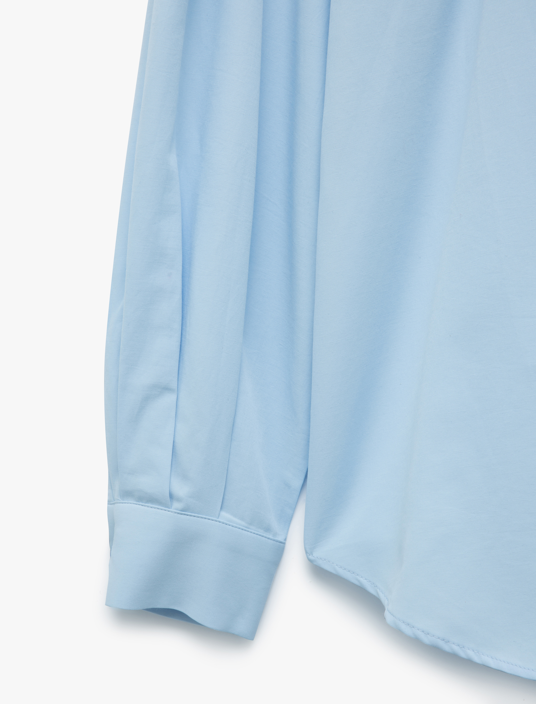   Klasik Yaka Uzun Balon Kollu Kadın Gömlek