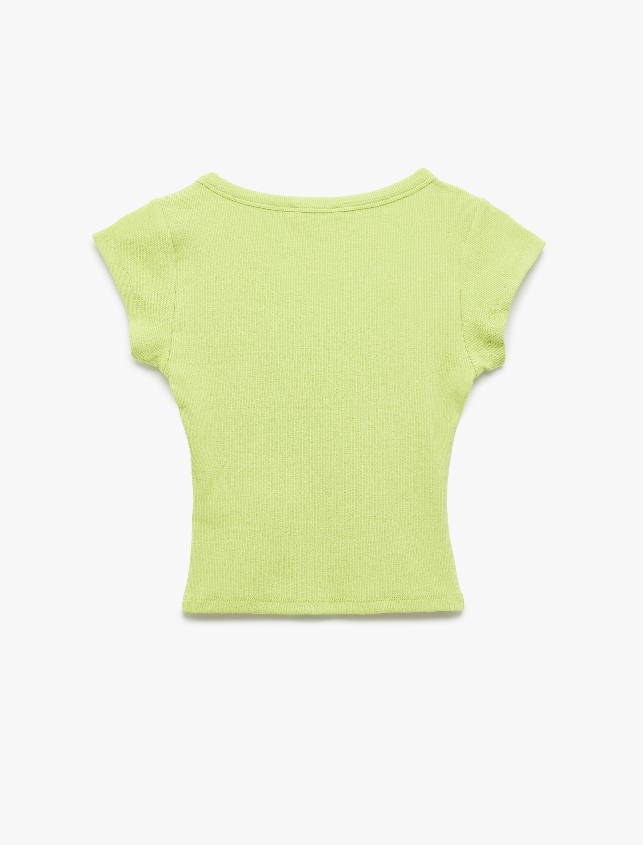   Pamuklu Slim Fit Kısa Kollu Bisiklet Yaka Tişört