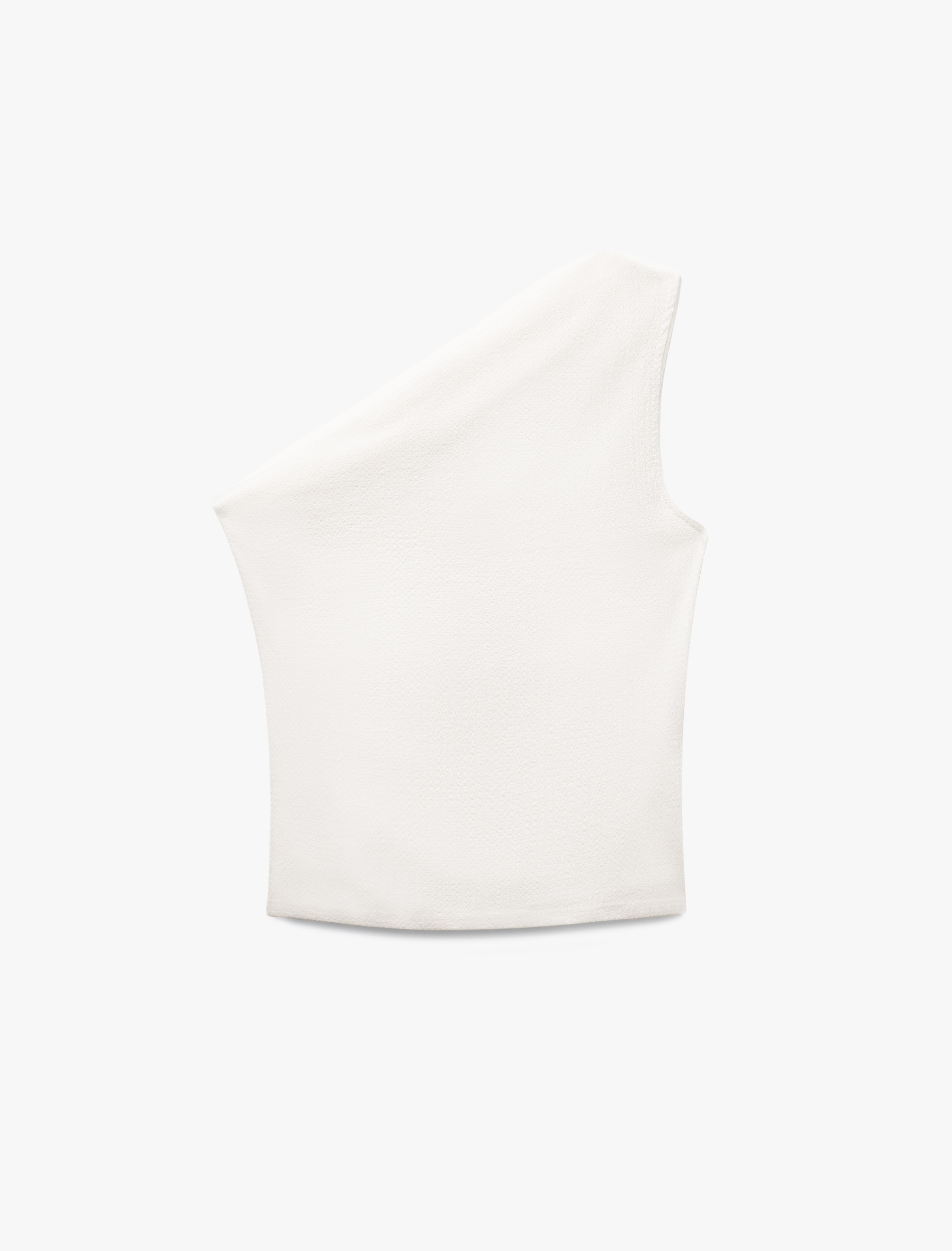   Asimetrik Drape Detaylı Tek Omuz Bluz