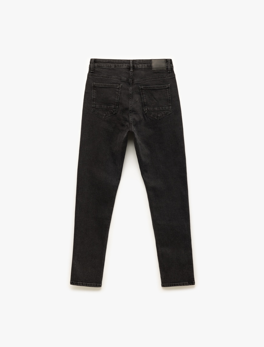   Normal Bel Pamuklu Slim Fit Jean Pantolon - Brad Jean