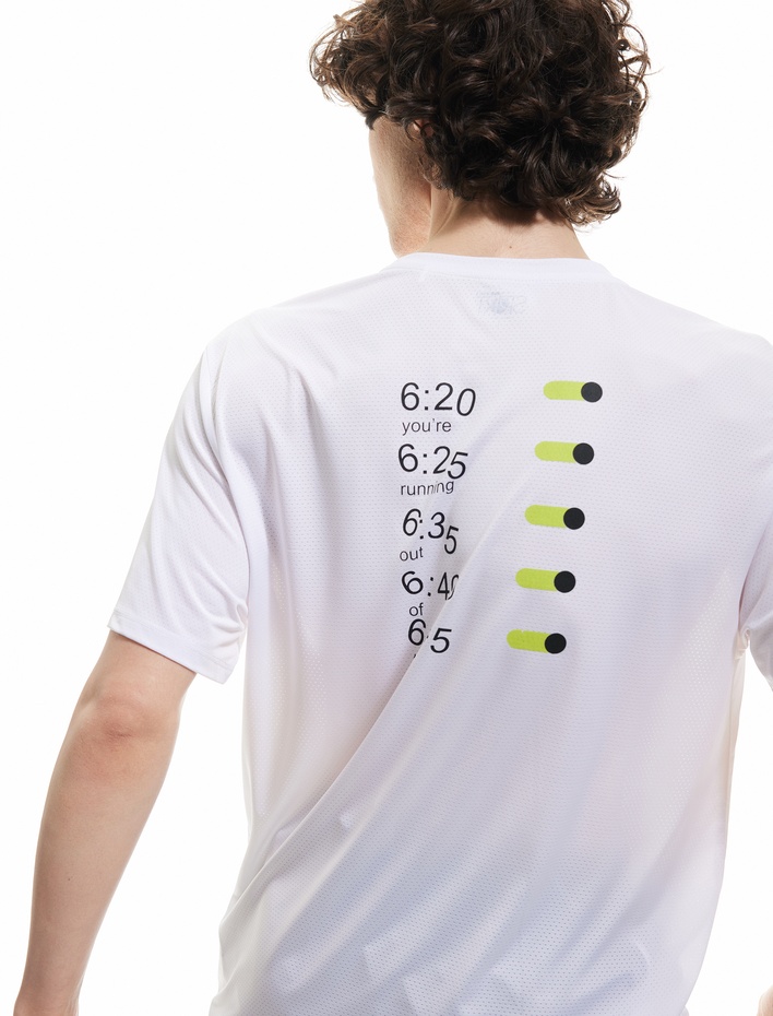  Arkası Baskılı Bisiklet Yaka Regular Fit Kısa Kollu Spor Tişört