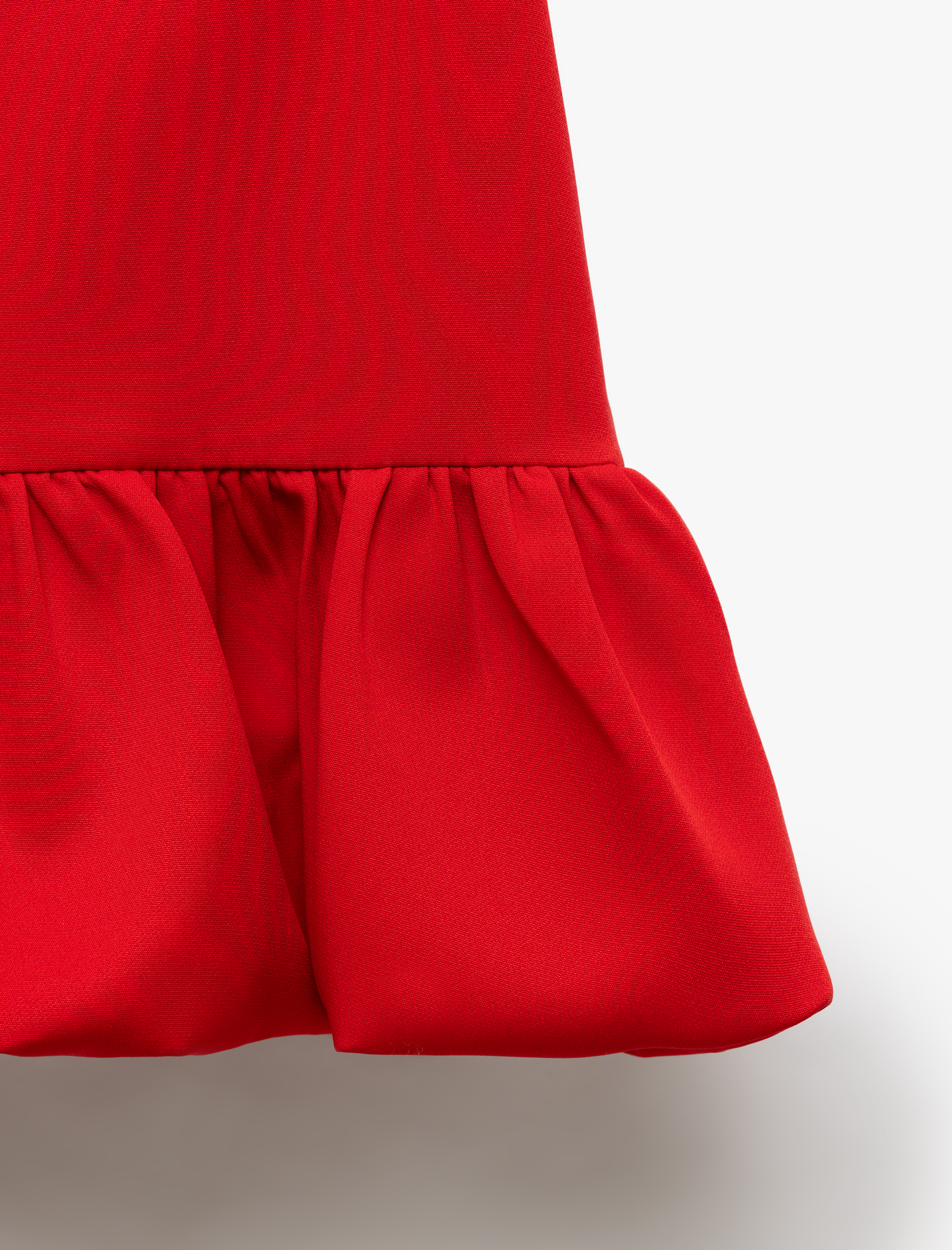   Kolsuz Bisiklet Yaka Mini Balon Elbise