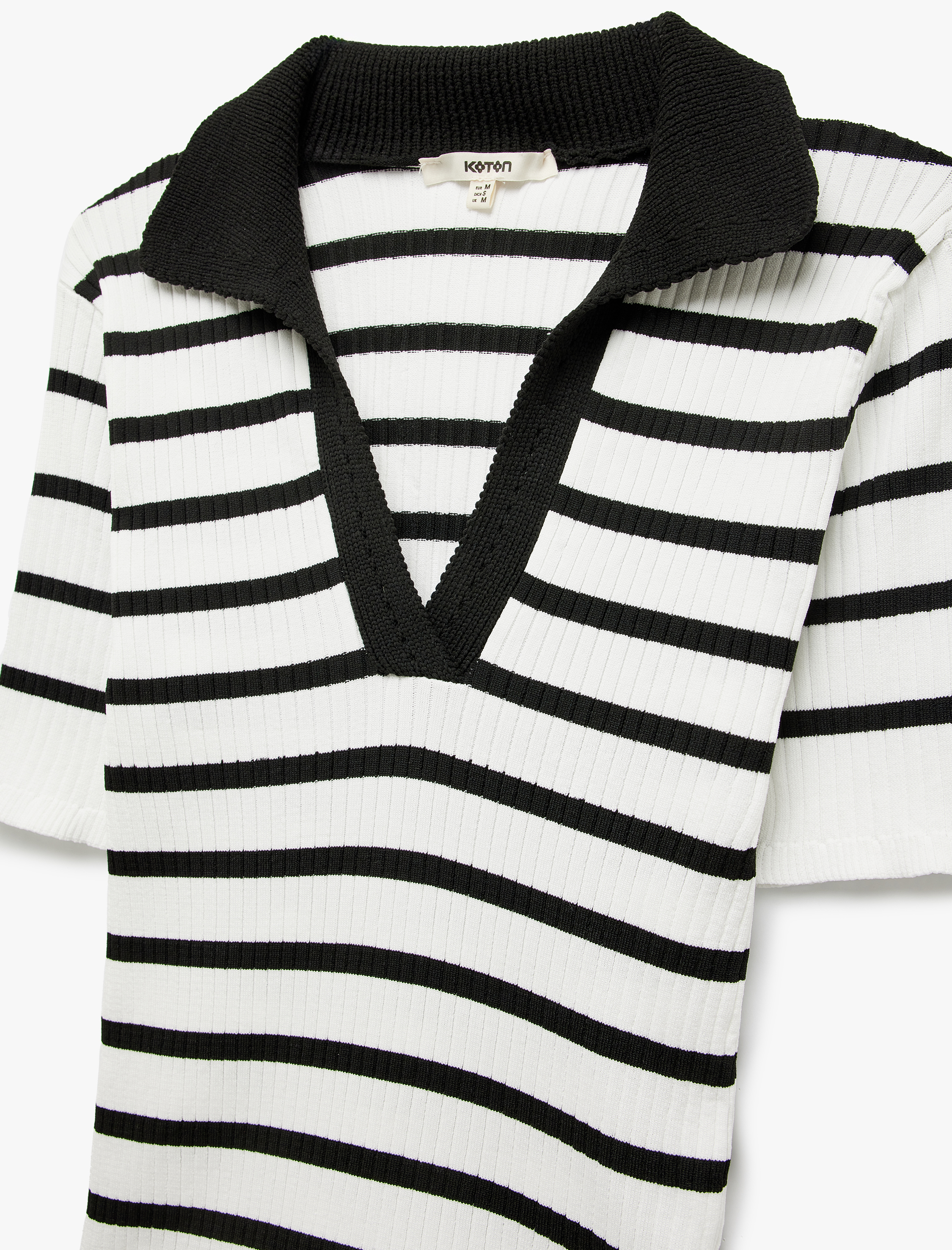 Kısa Kollu Polo Yaka Triko Kazak