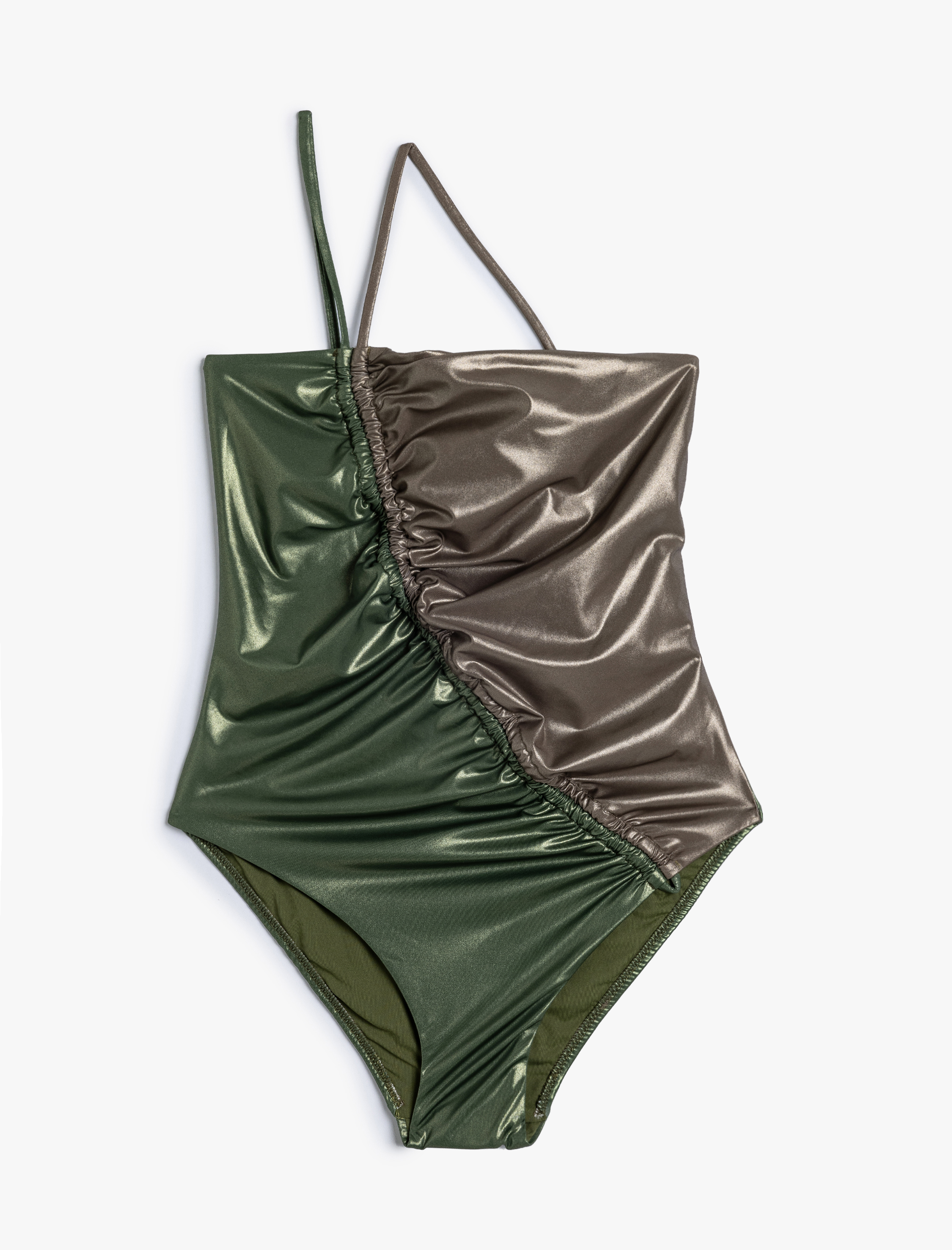   Koton X Sima Tarkan - Parlak Metalik Tek Omuz Mayo Drapeli