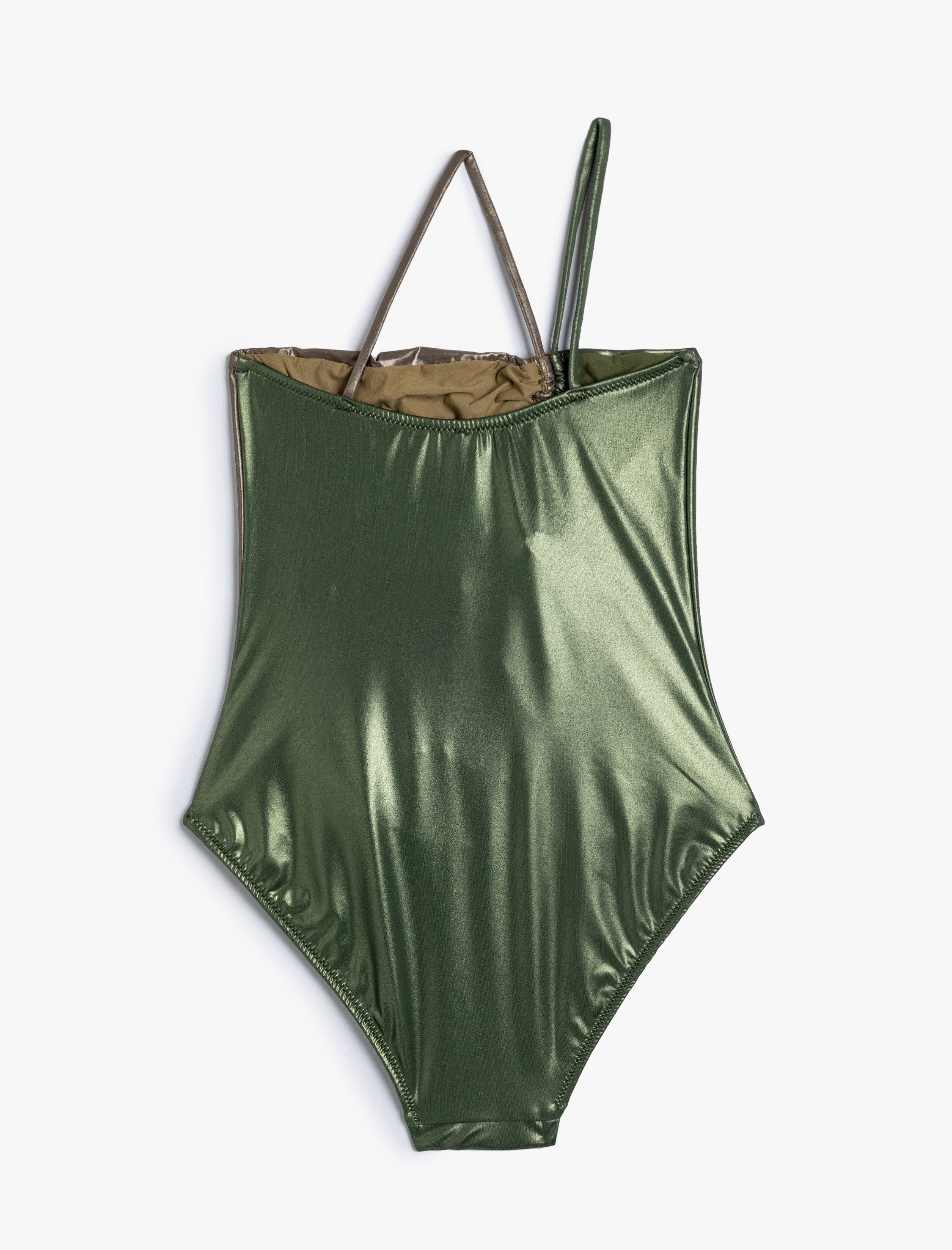   Koton X Sima Tarkan - Parlak Metalik Tek Omuz Mayo Drapeli