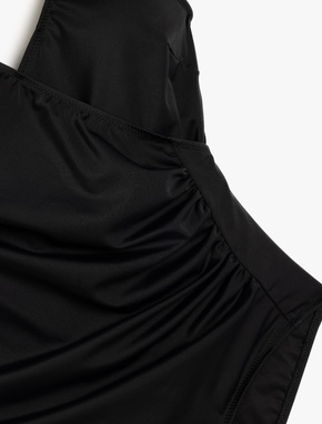 Kruvaze Drape Detaylı Toparlayıcı Mayo_5