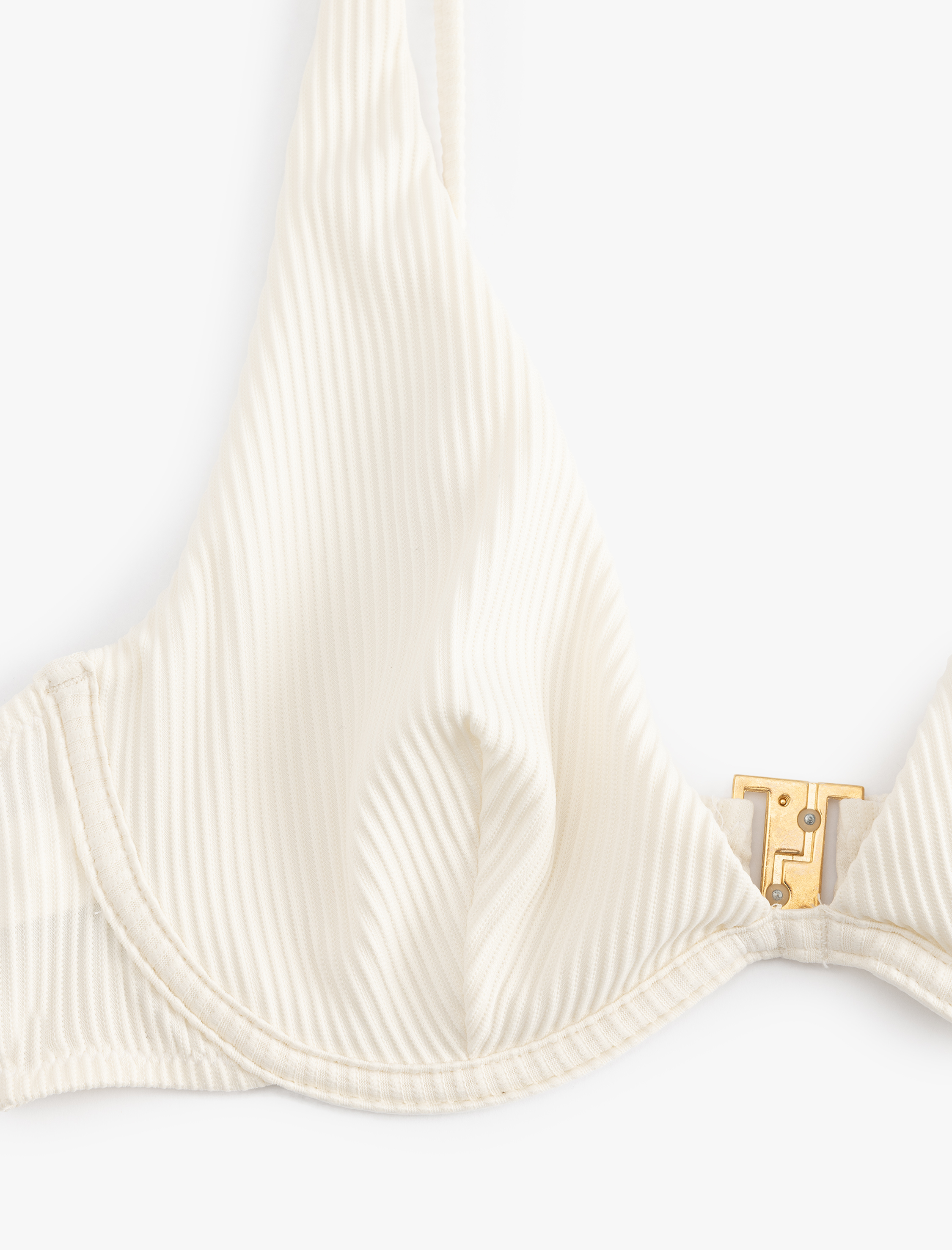 Dokulu Fitilli Balenli Bikini Üstü