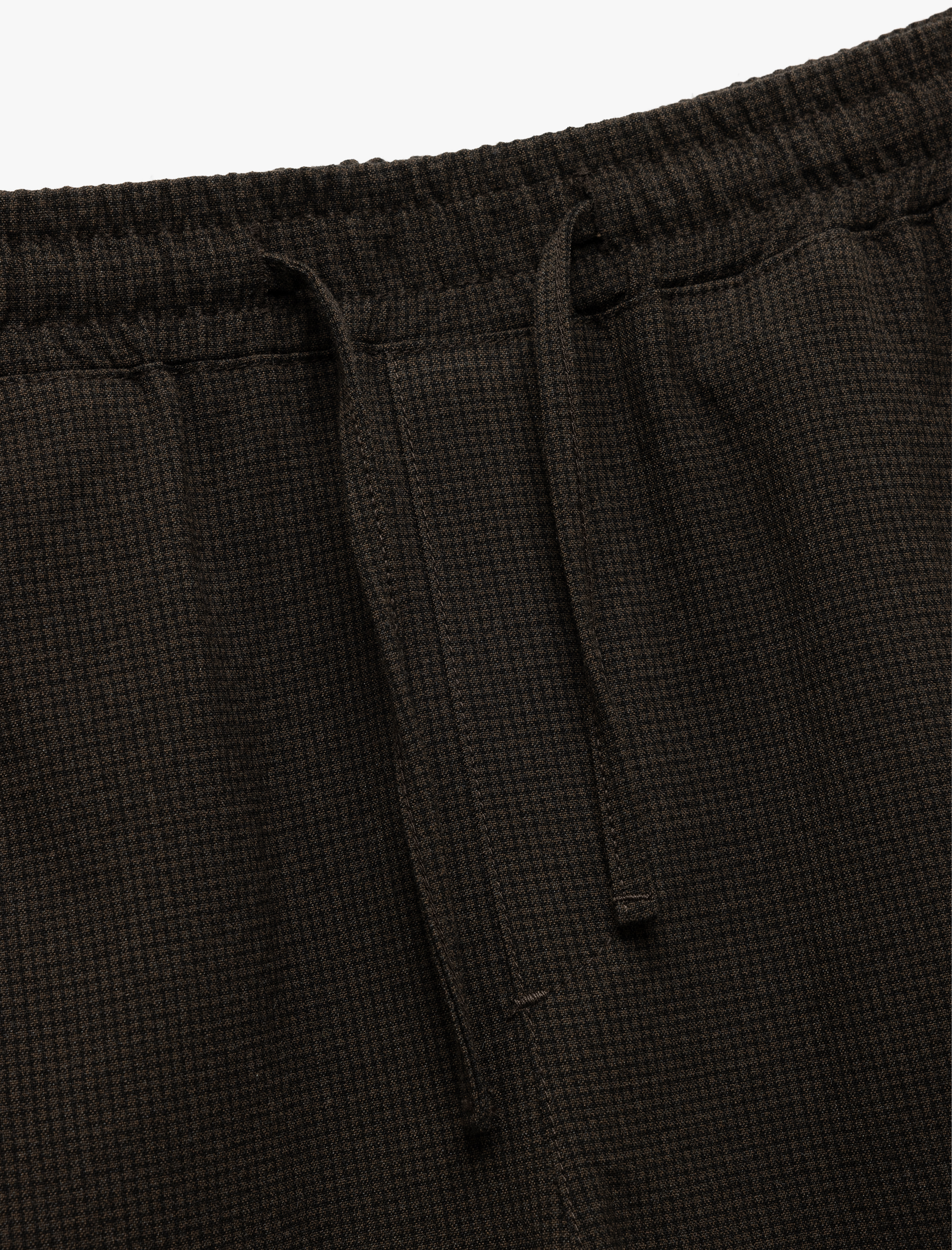   Dokulu Viskon Karışımlı Chino Cep Detaylı Beli Bağcıklı Pantolon