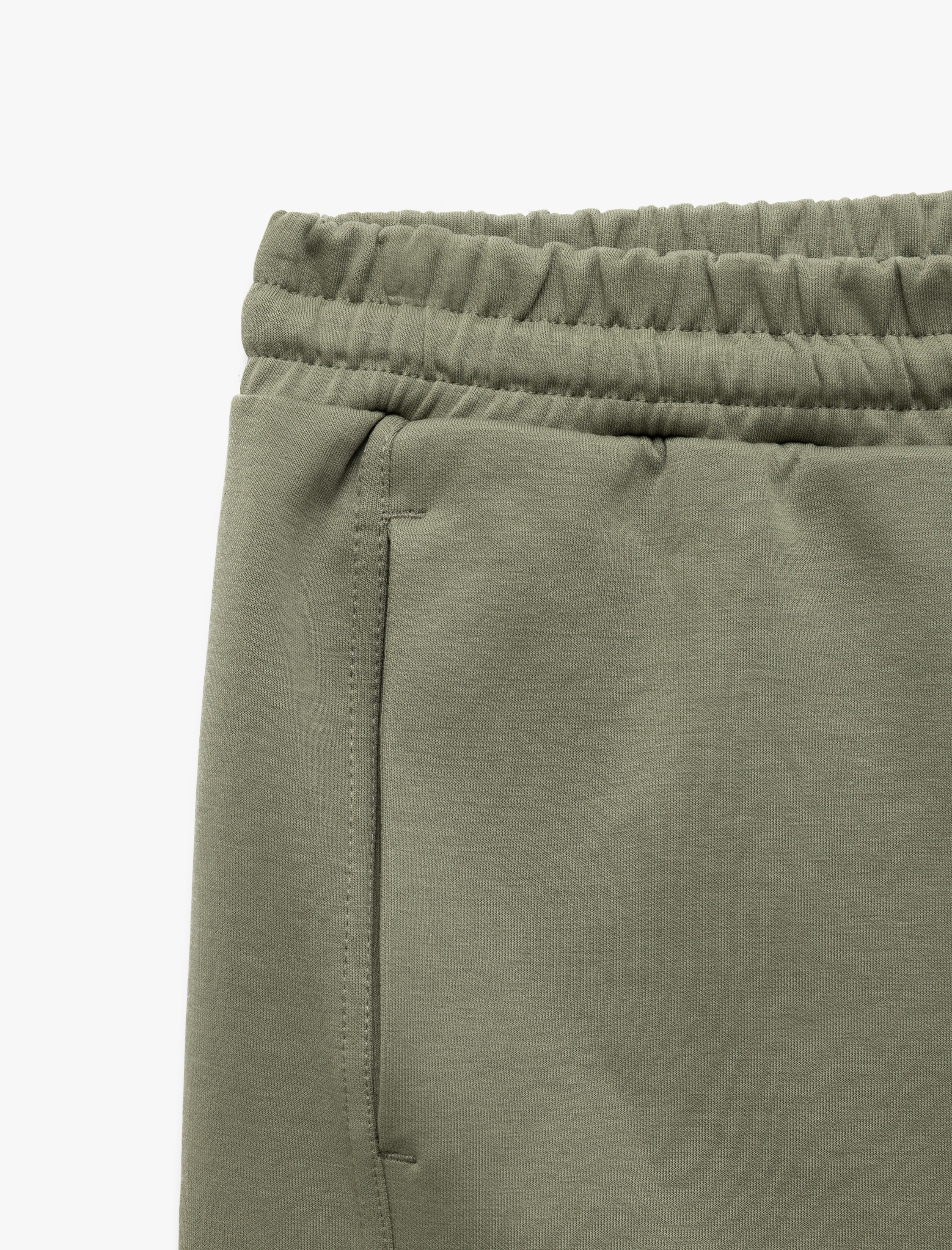 Dikiş Detaylı Cepli Pamuklu Beli Bağcıklı Kısa Şort