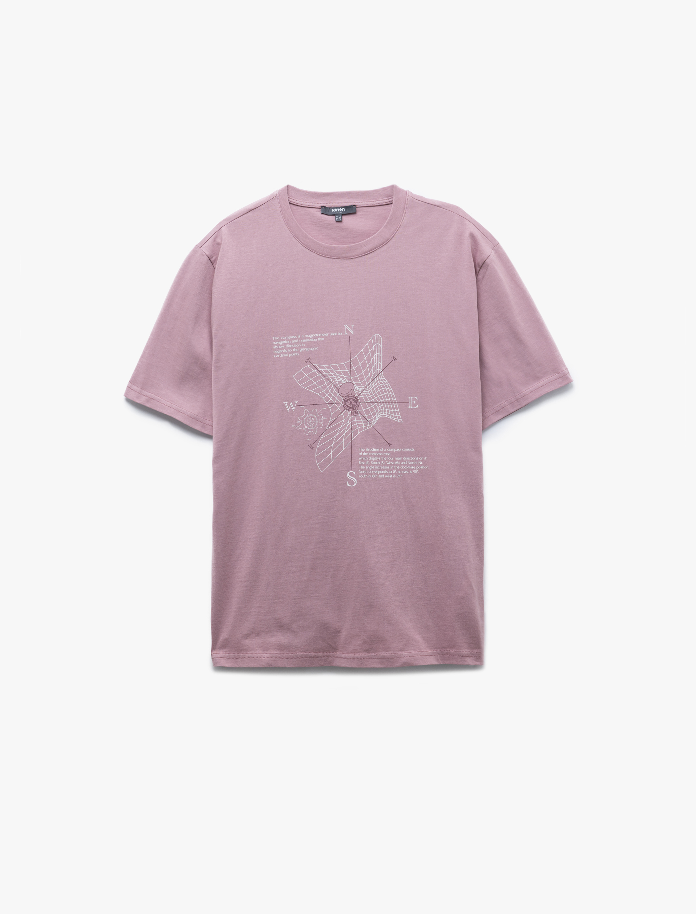   Pamuklu Regular Fit Bisiklet Yaka Kısa Kollu Baskılı Tişört