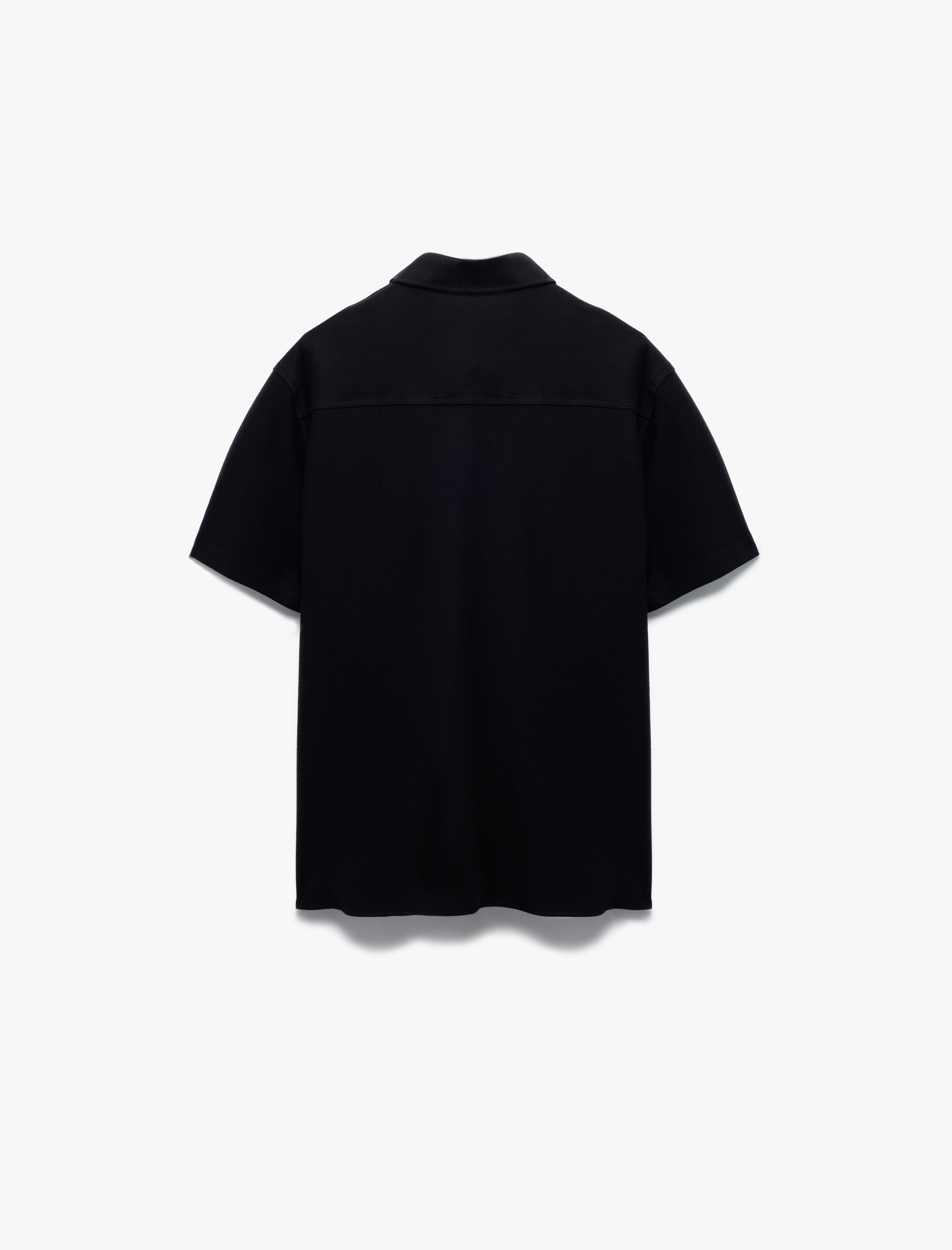   Pamuklu Regular Fit Pike Kumaş Düğmeli Yaka Kısa Kollu Gömlek