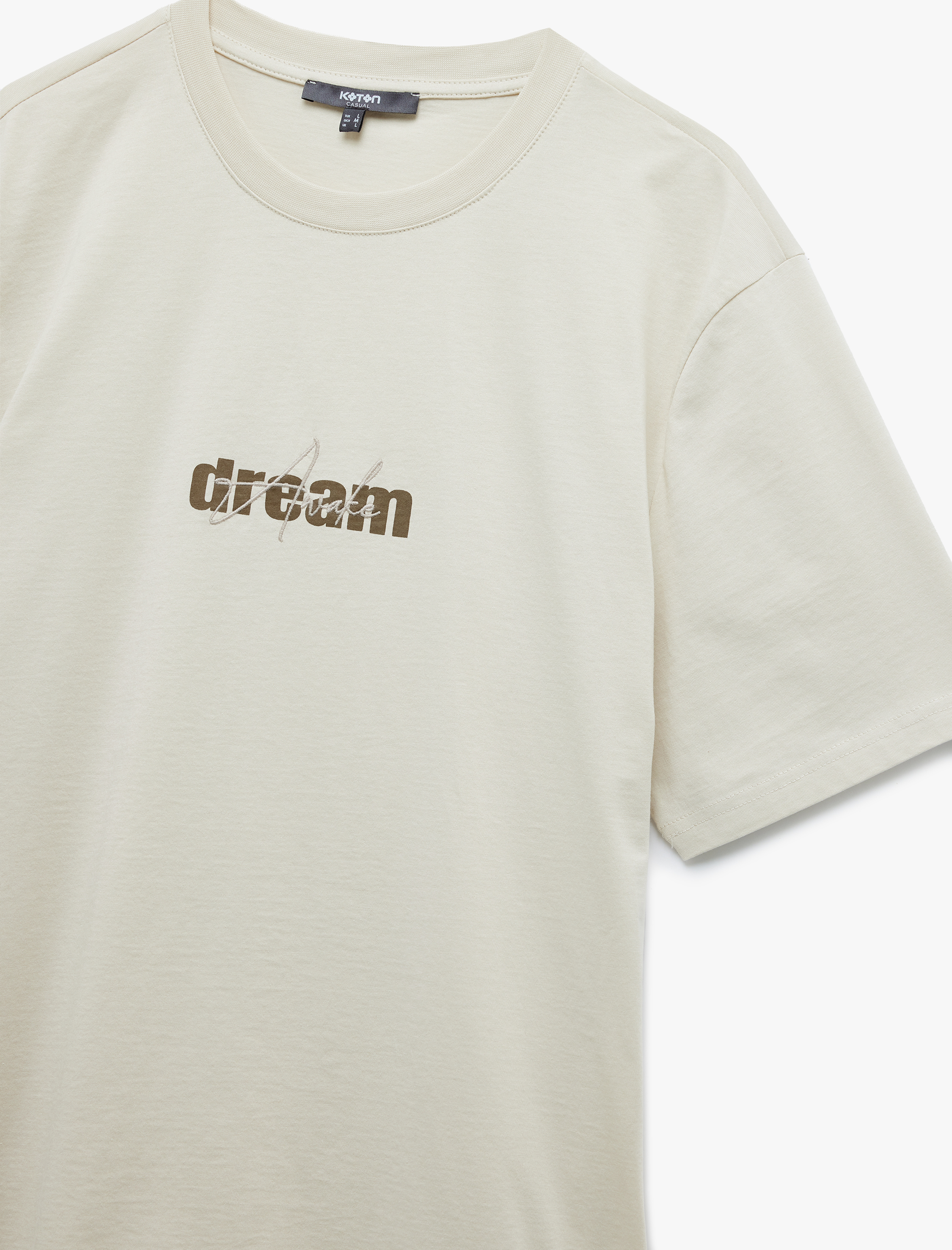   Bisiklet Yaka Regular Fit Kısa Kollu Pamuklu Baskılı Tişört