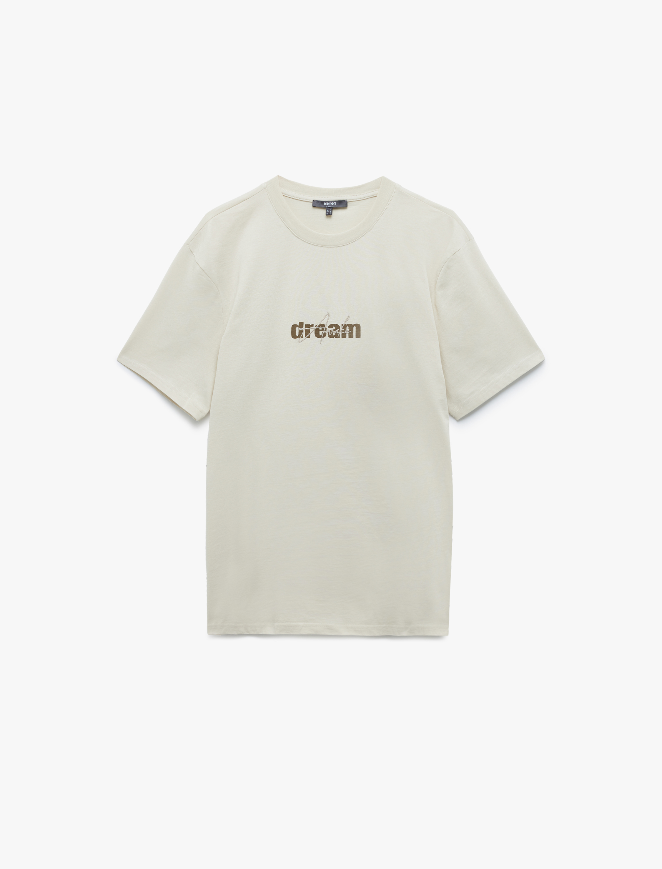   Bisiklet Yaka Regular Fit Kısa Kollu Pamuklu Baskılı Tişört