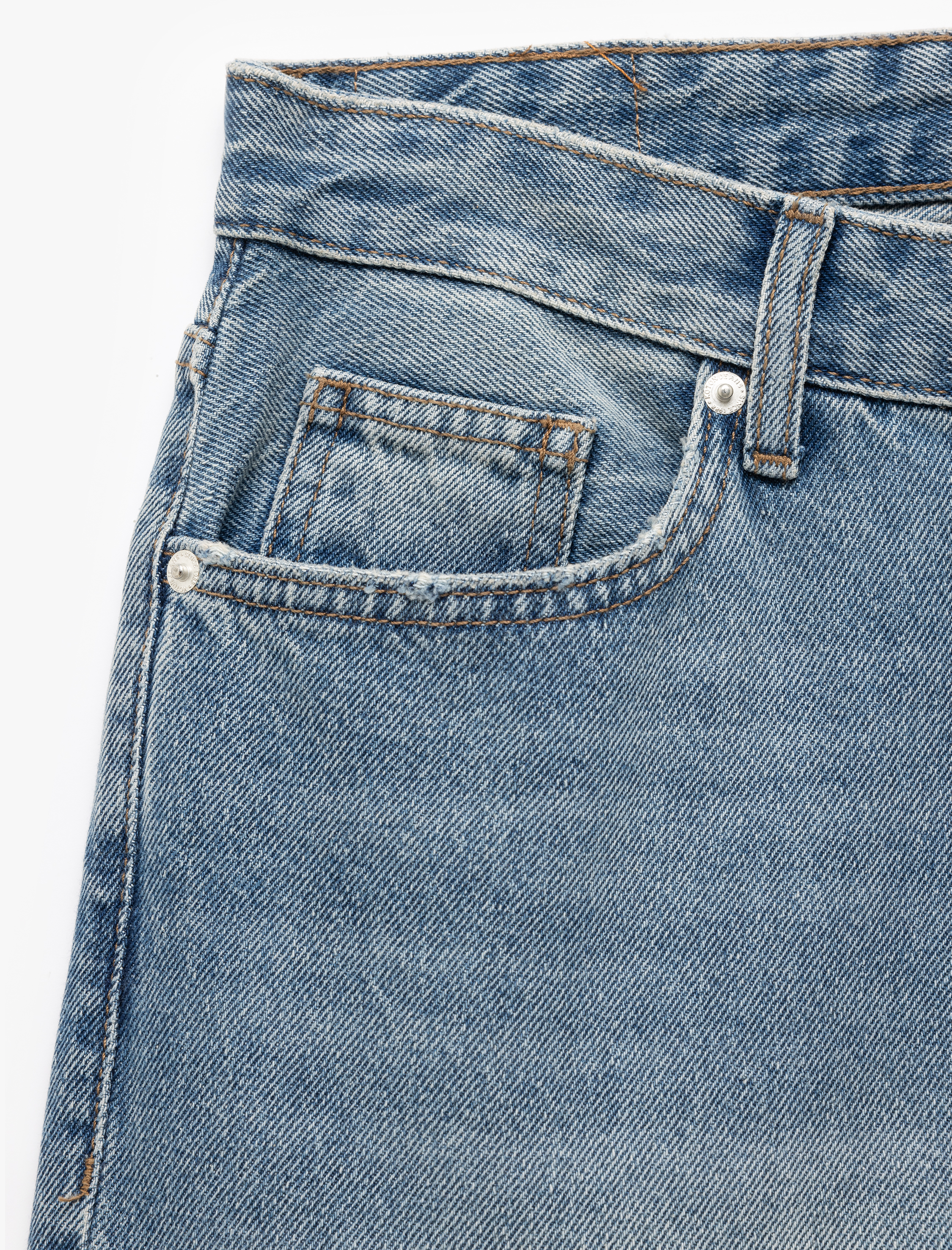 Pamuklu Normal Bel Straight Fit Jean Pantolon - Mark Jean