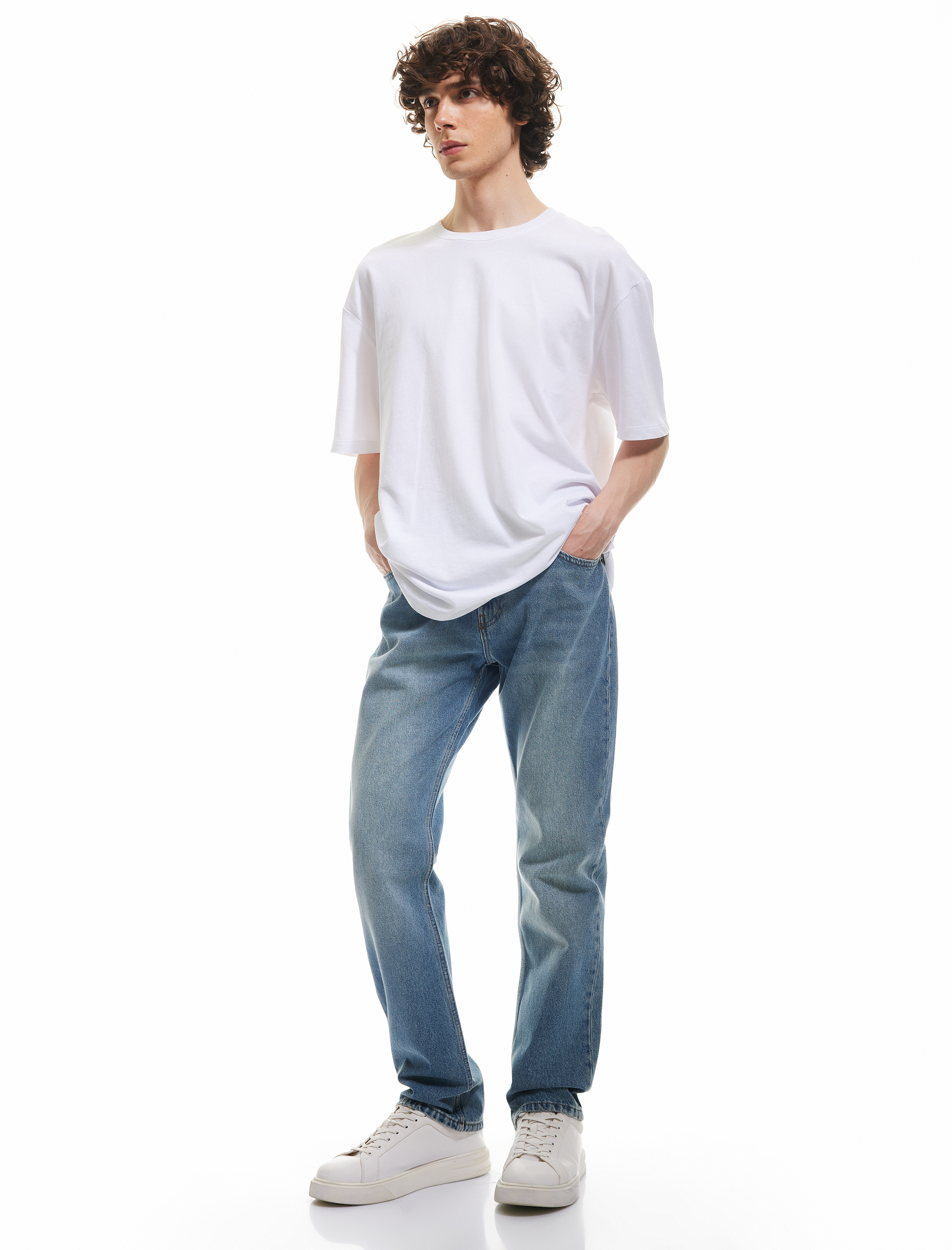 Pamuklu Normal Bel Straight Fit Jean Pantolon - Mark Jean