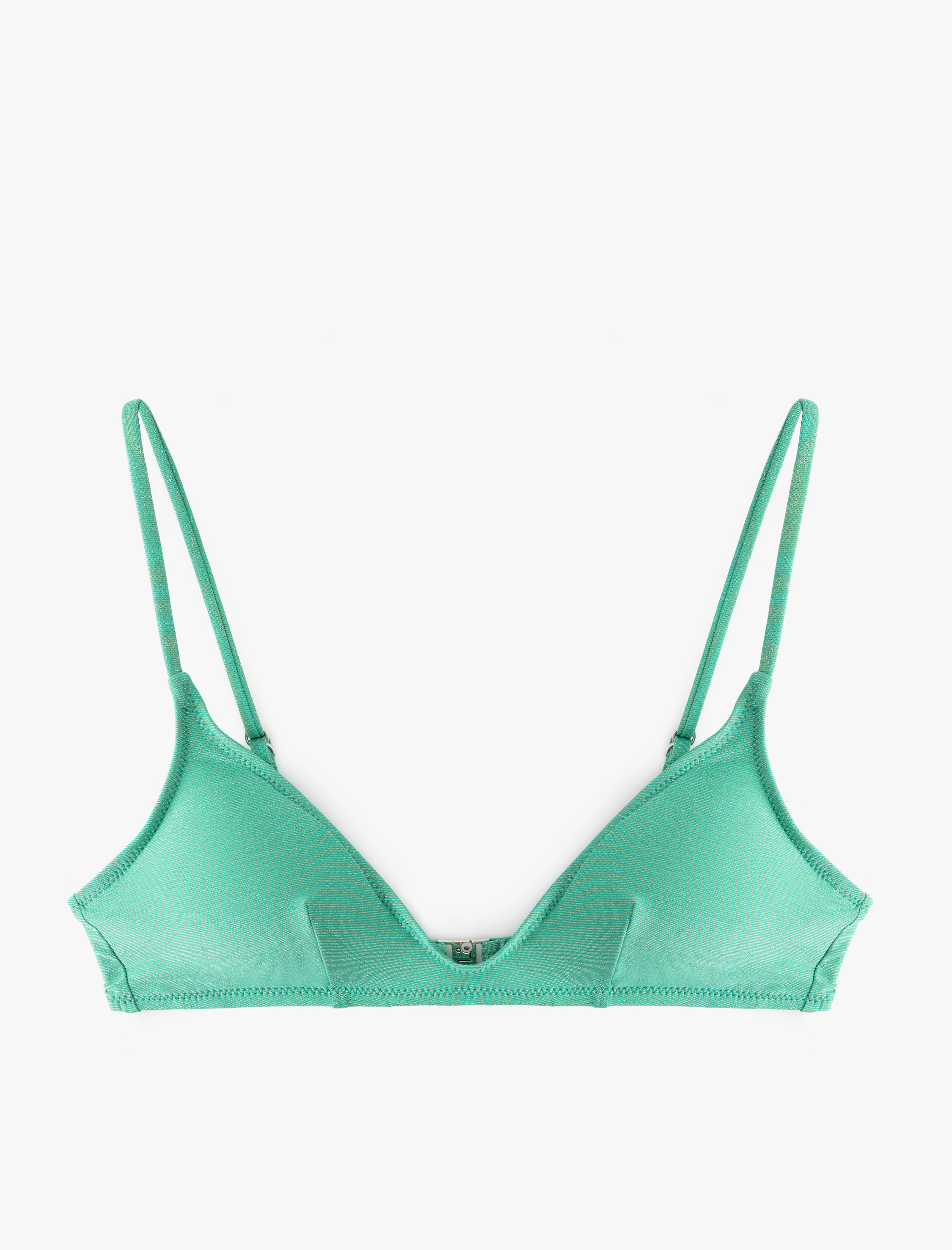 Koton Kadın Hafif Destekli Parlak İnce Askılı Bikini Üstü -1