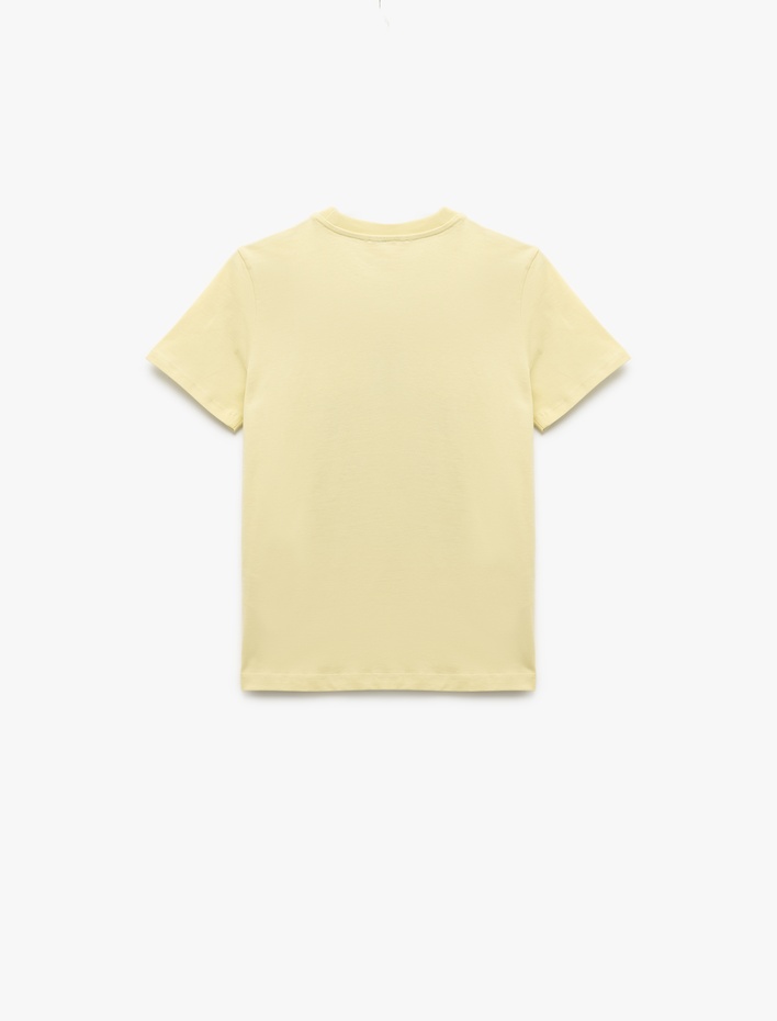 Erkek Çocuk Pamuklu Baskılı Kısa Kollu Bisiklet Yaka Tişört