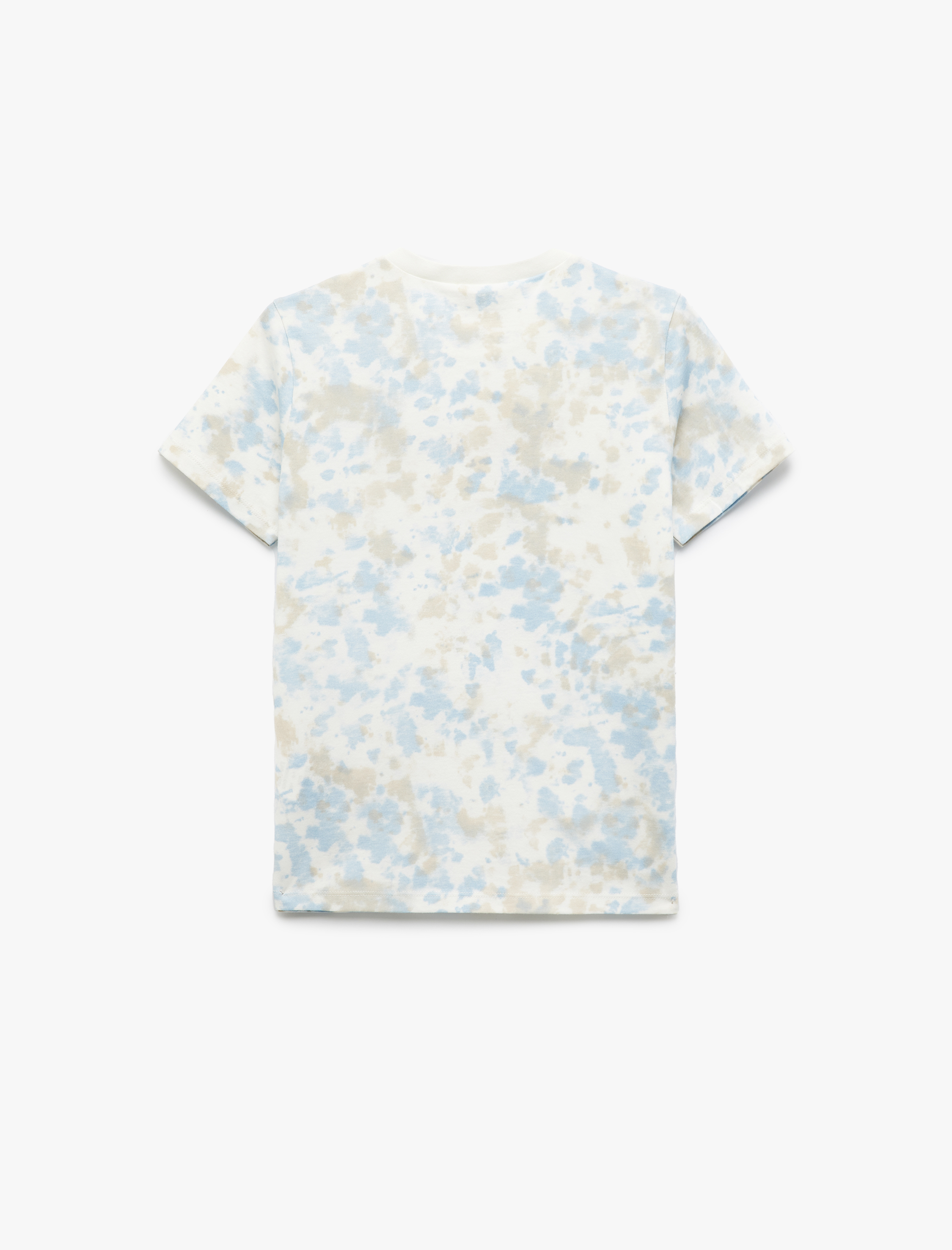  Erkek Çocuk Nakış Detaylı Kısa Kollu Bisiklet Yaka Pamuklu Tişört