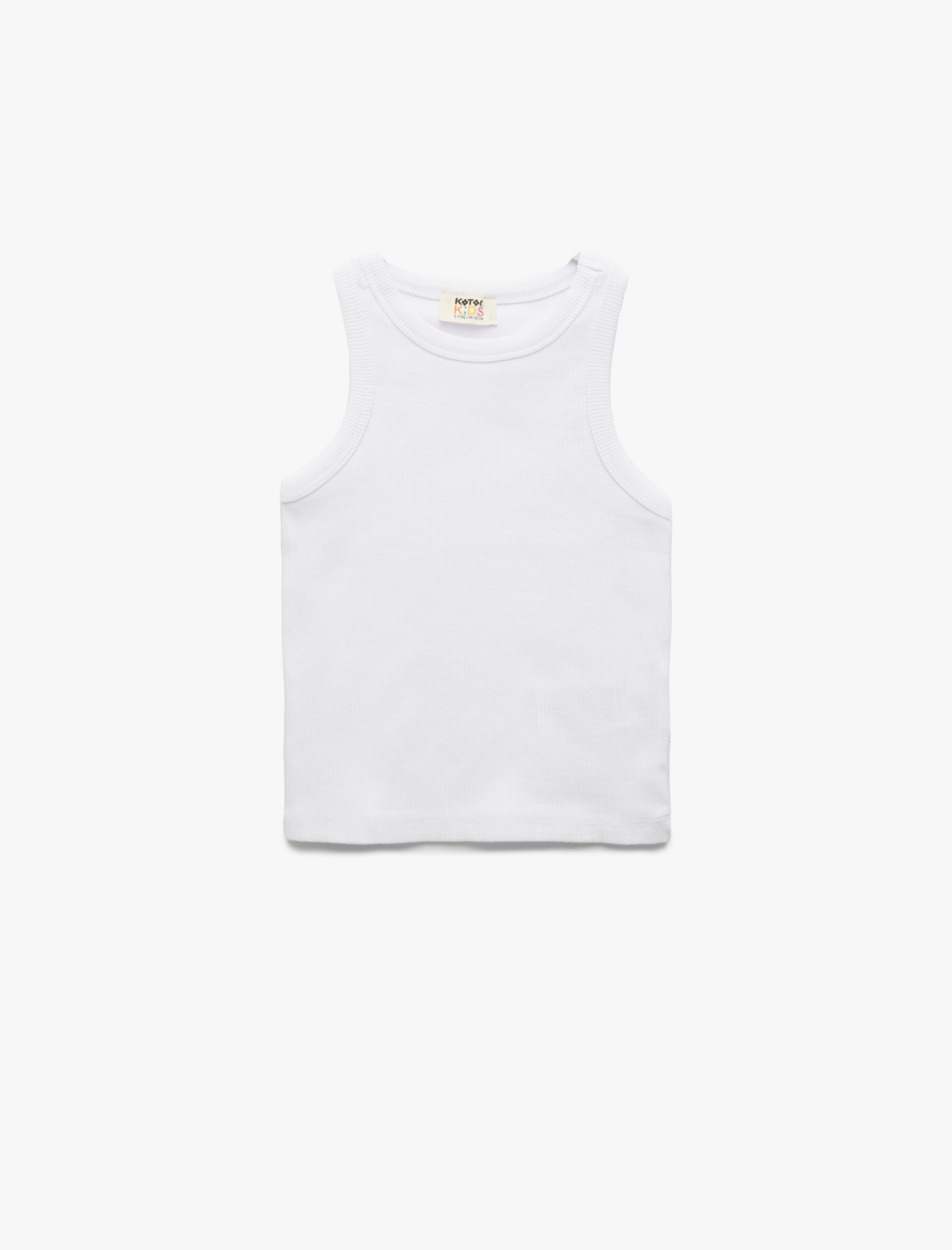  Kız Çocuk Pamuklu Kolsuz Kaşkorse 2'li Basic Atlet Seti