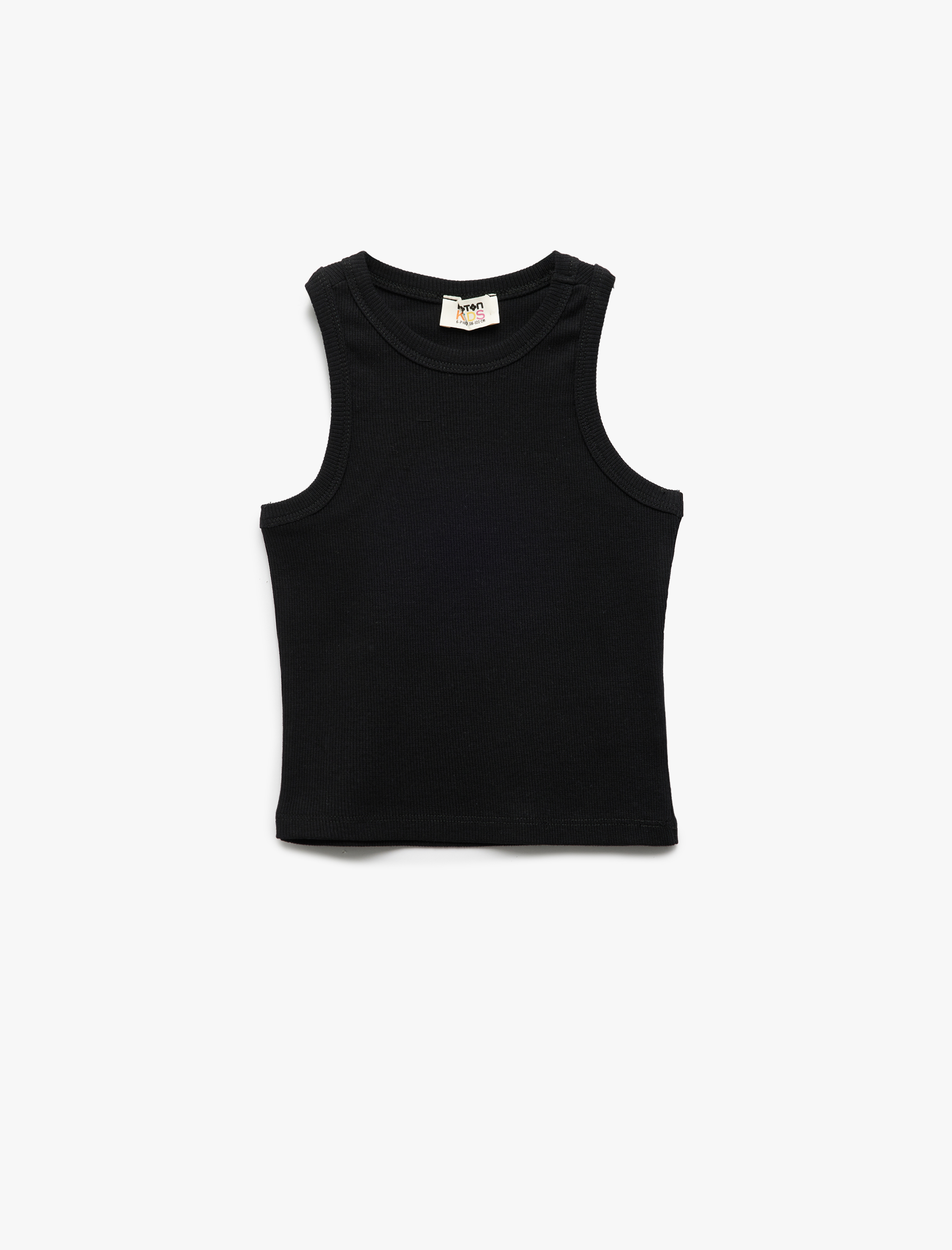  Kız Çocuk Pamuklu Kolsuz Kaşkorse 2'li Basic Atlet Seti