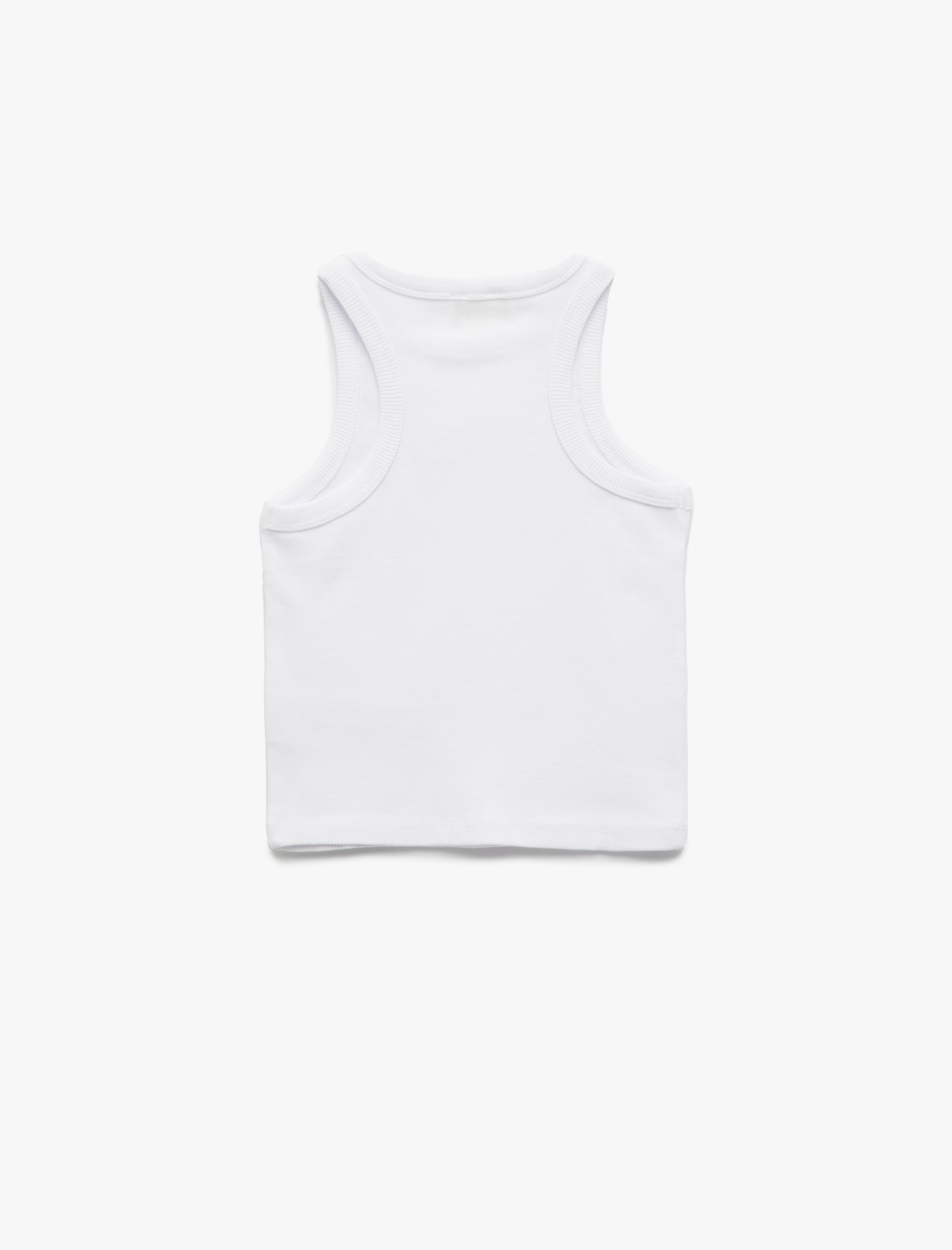  Kız Çocuk Pamuklu Kolsuz Kaşkorse 2'li Basic Atlet Seti