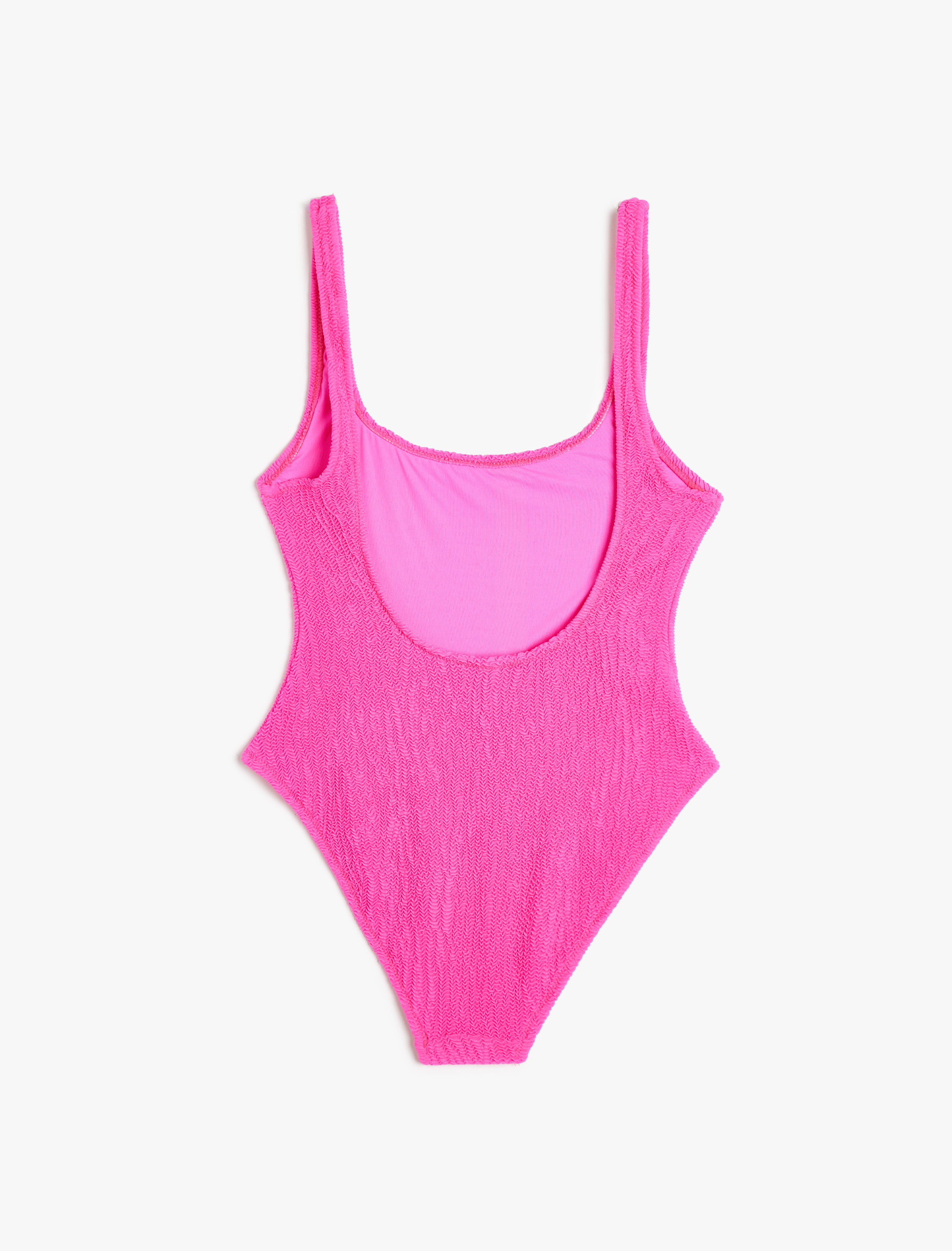   Koton X Sibil Çetinkaya - Dokulu Mayo Slim Fit U Yaka