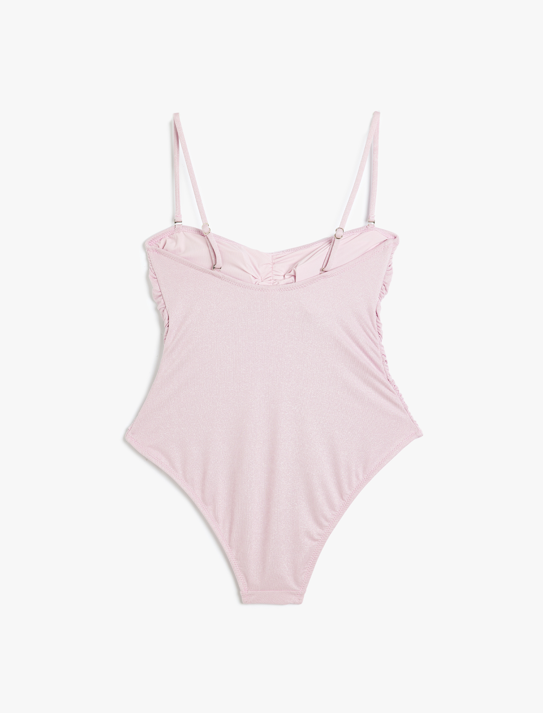 Straplez Mayo Çiçek Aplike Detaylı Çıkarılabilir Askılı Drapeli