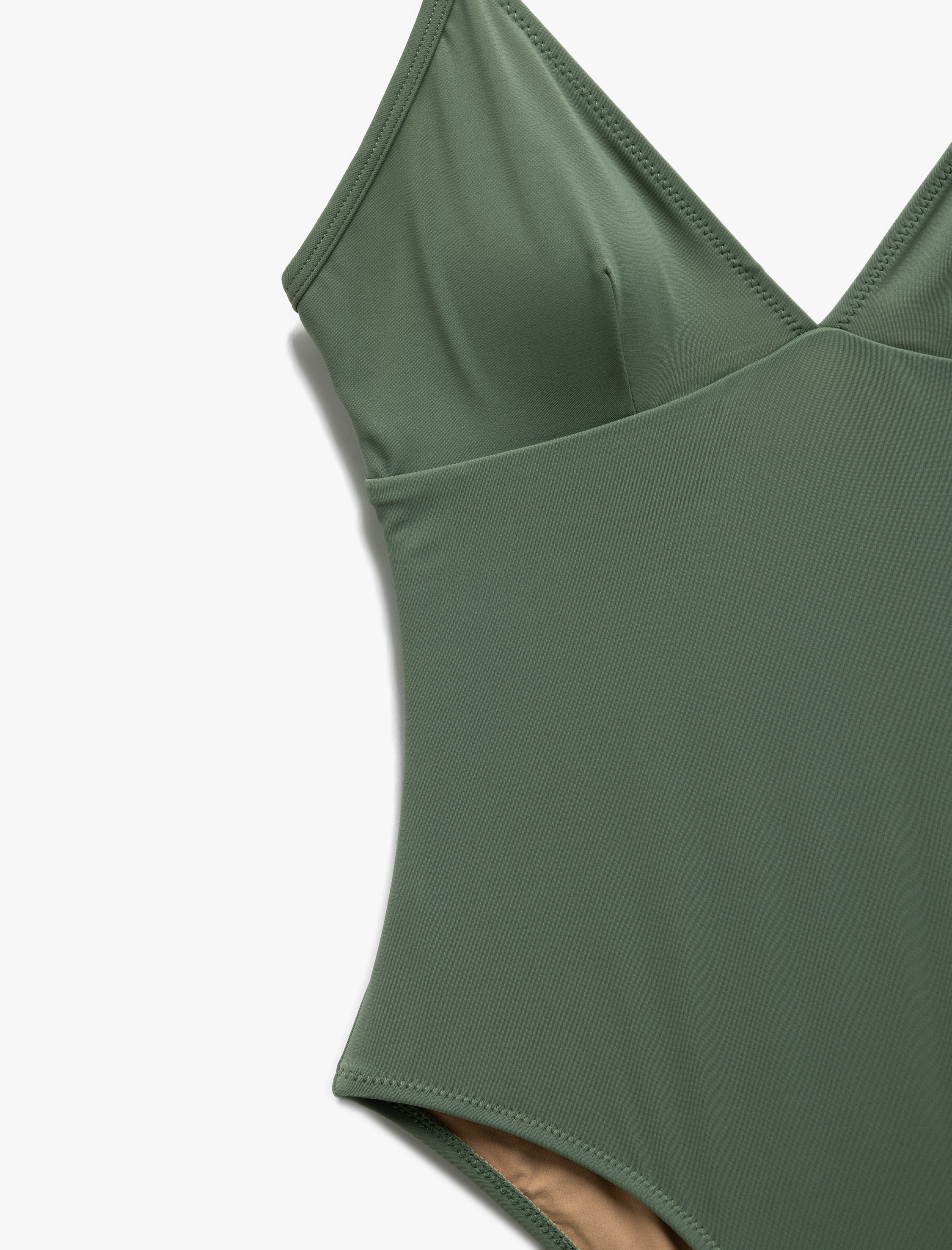   Hafif Destekli İnce Askılı Mayo