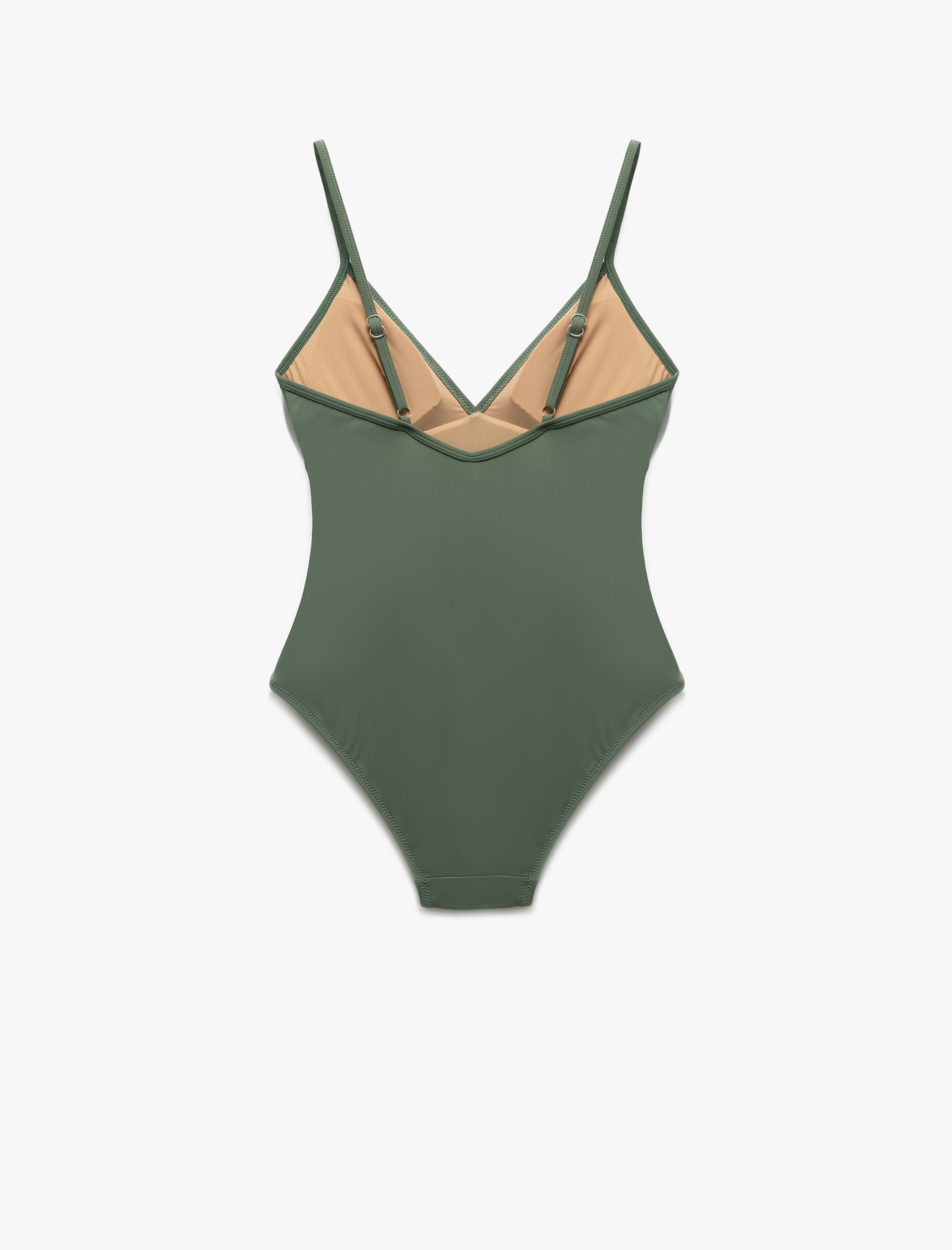   Hafif Destekli İnce Askılı Mayo