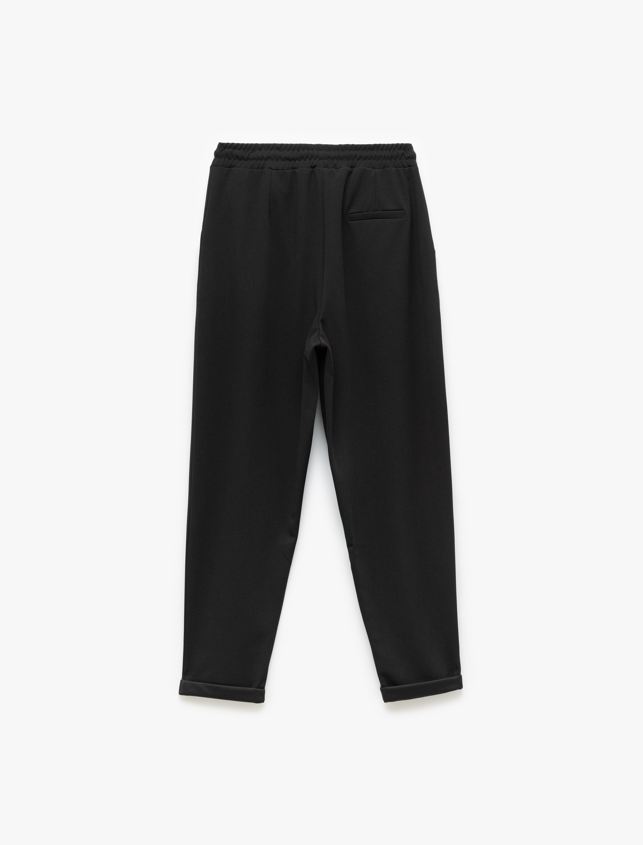   Regular Fit Cepli Krep Scuba Kumaş Eşofman Pantolon