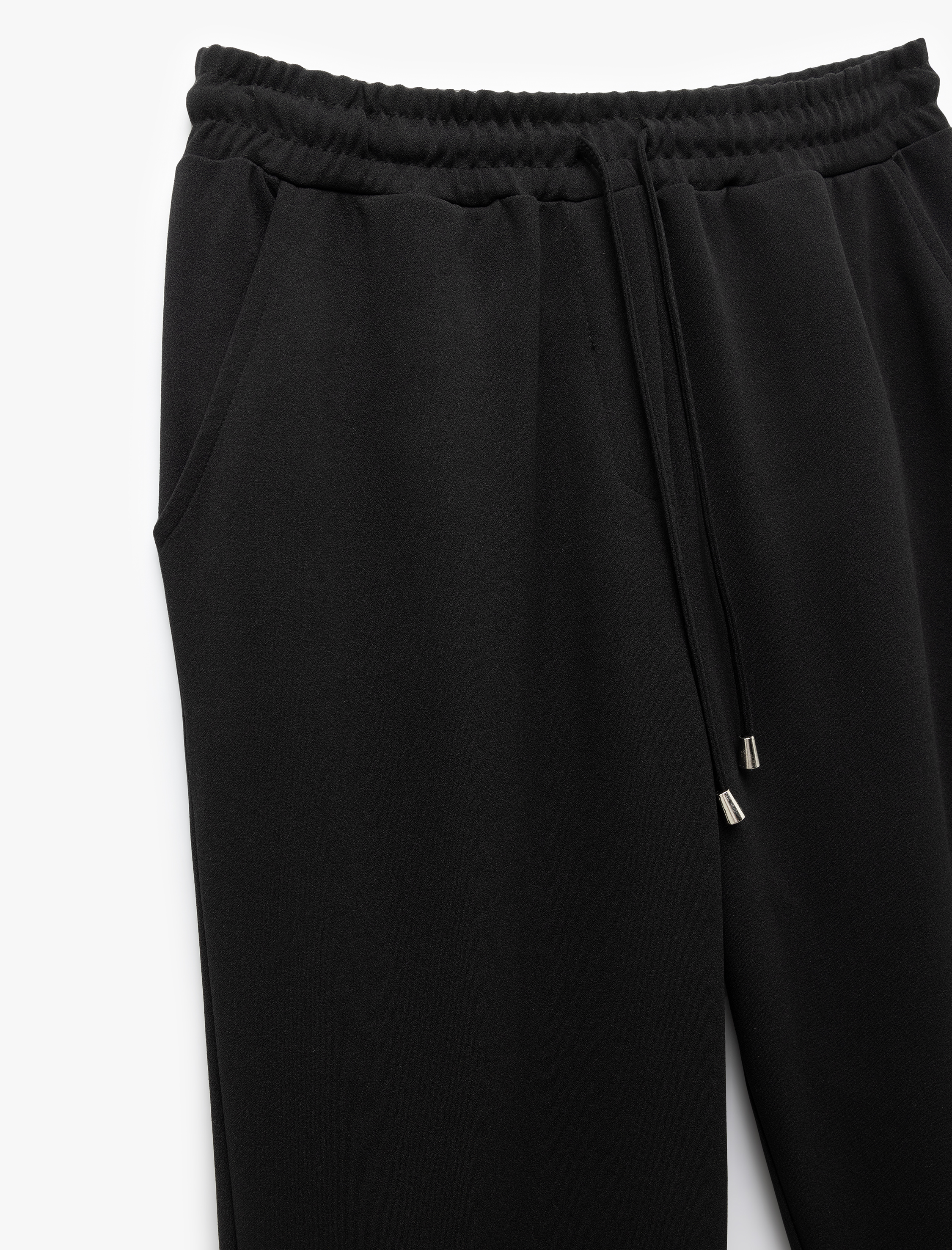   Regular Fit Cepli Krep Scuba Kumaş Eşofman Pantolon