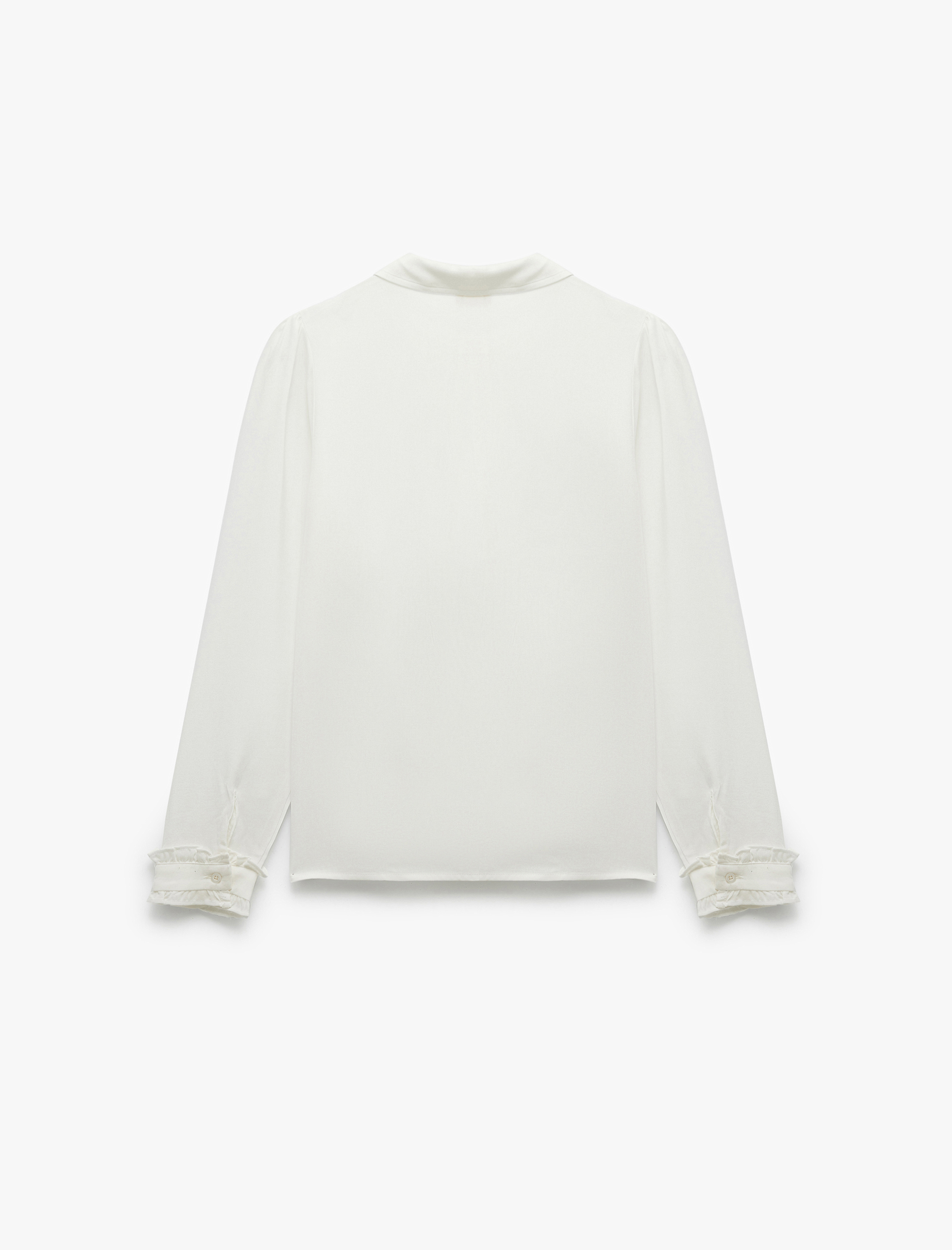  Kız Çocuk Uzun Kollu Viskon Kumaş Basic Gömlek