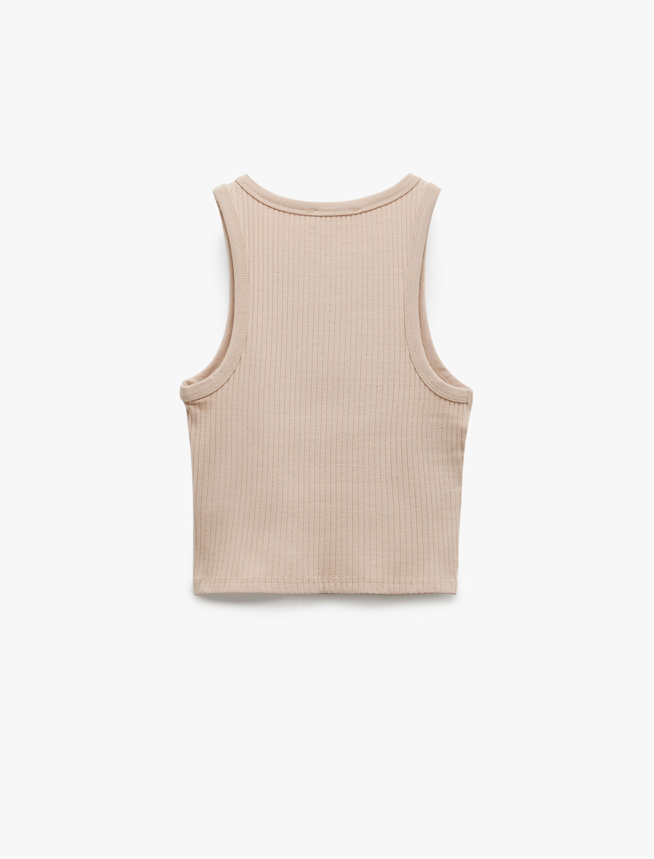   Kolsuz Bisiklet Yaka Slim Fit Kaşkorse Basic Atlet