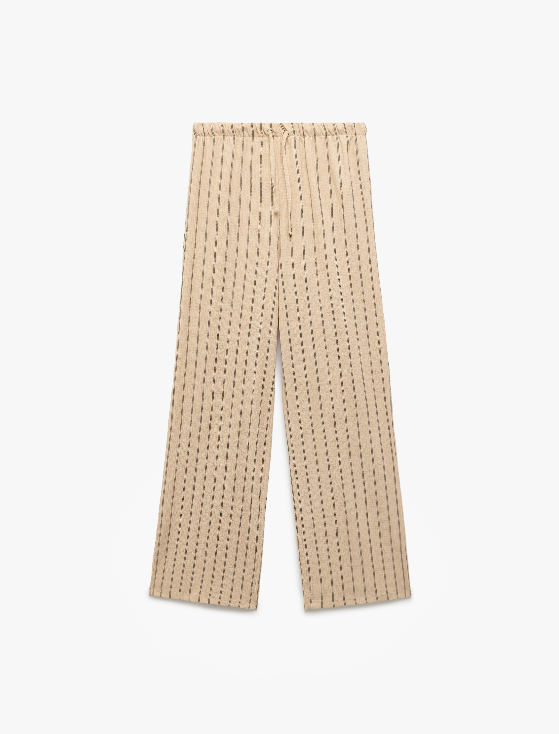   Beli Lastikli Bürümcük Kumaş Geniş Paça Pantolon