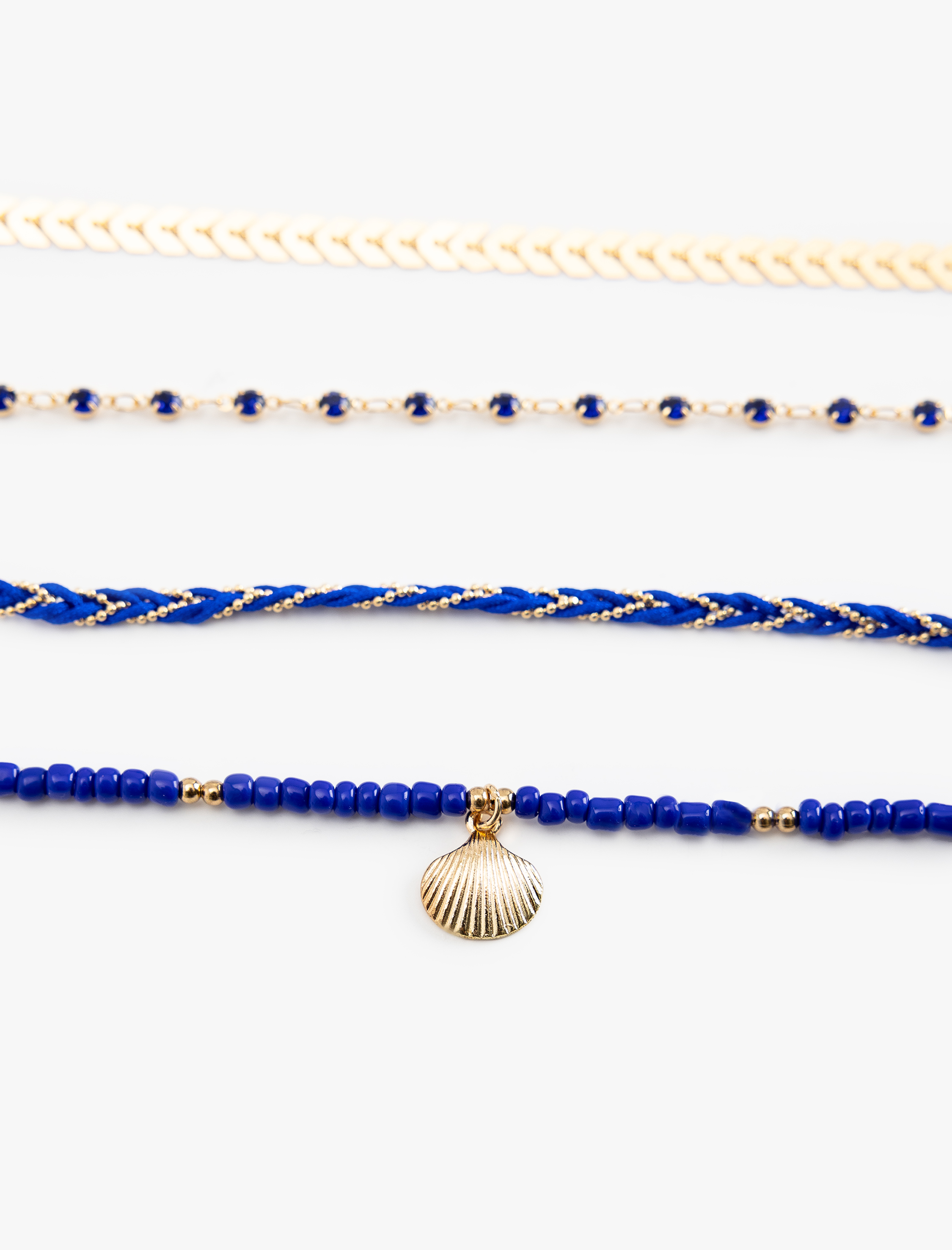  Kadın Boncuk Detaylı Halhal