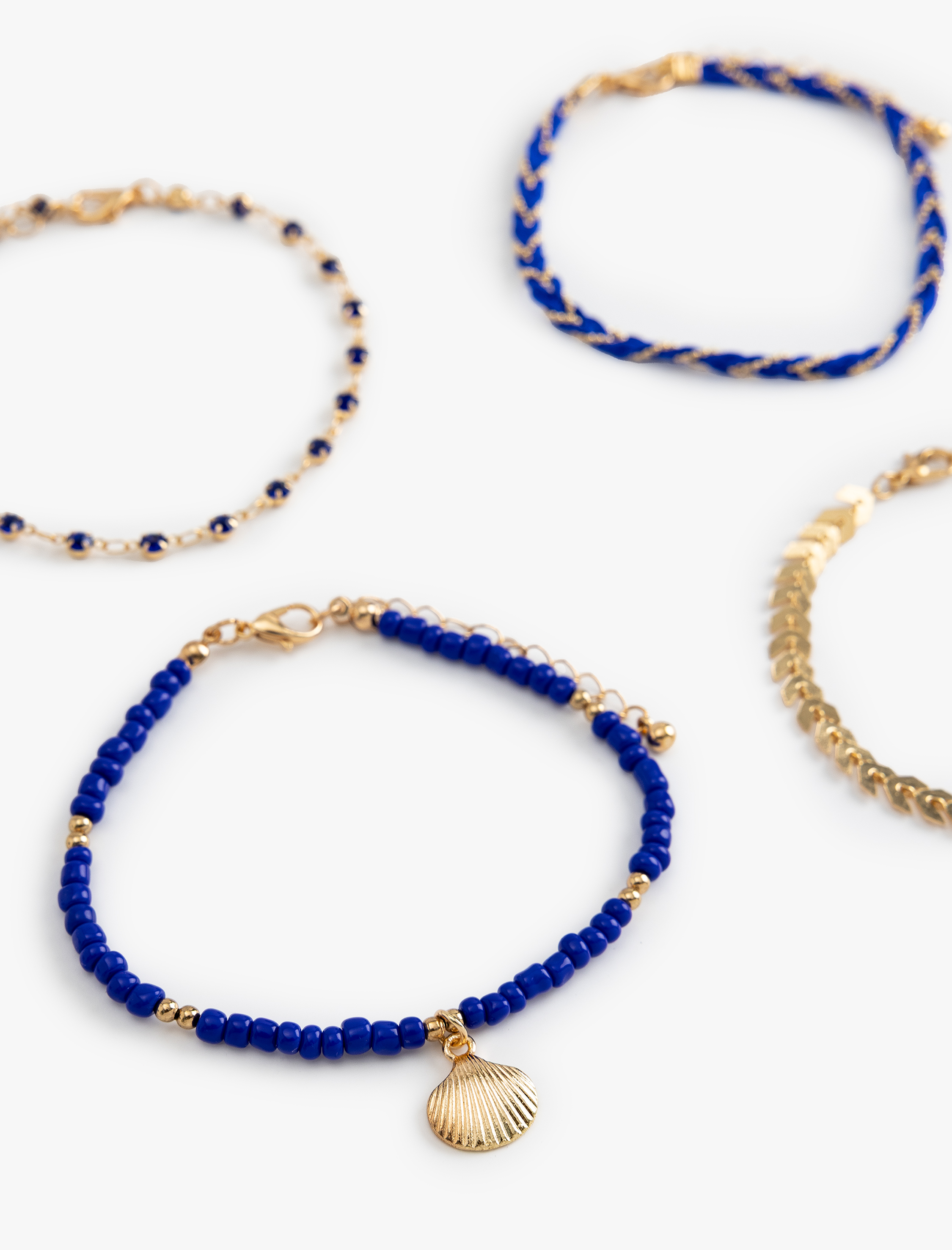  Kadın Boncuk Detaylı Halhal