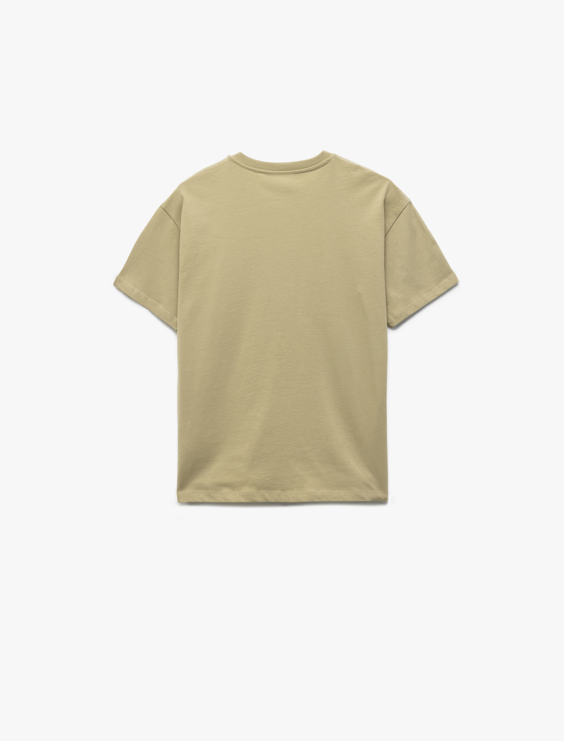  Erkek Çocuk Kısa Kollu Pamuklu Bisiklet Yaka Baskılı Tişört