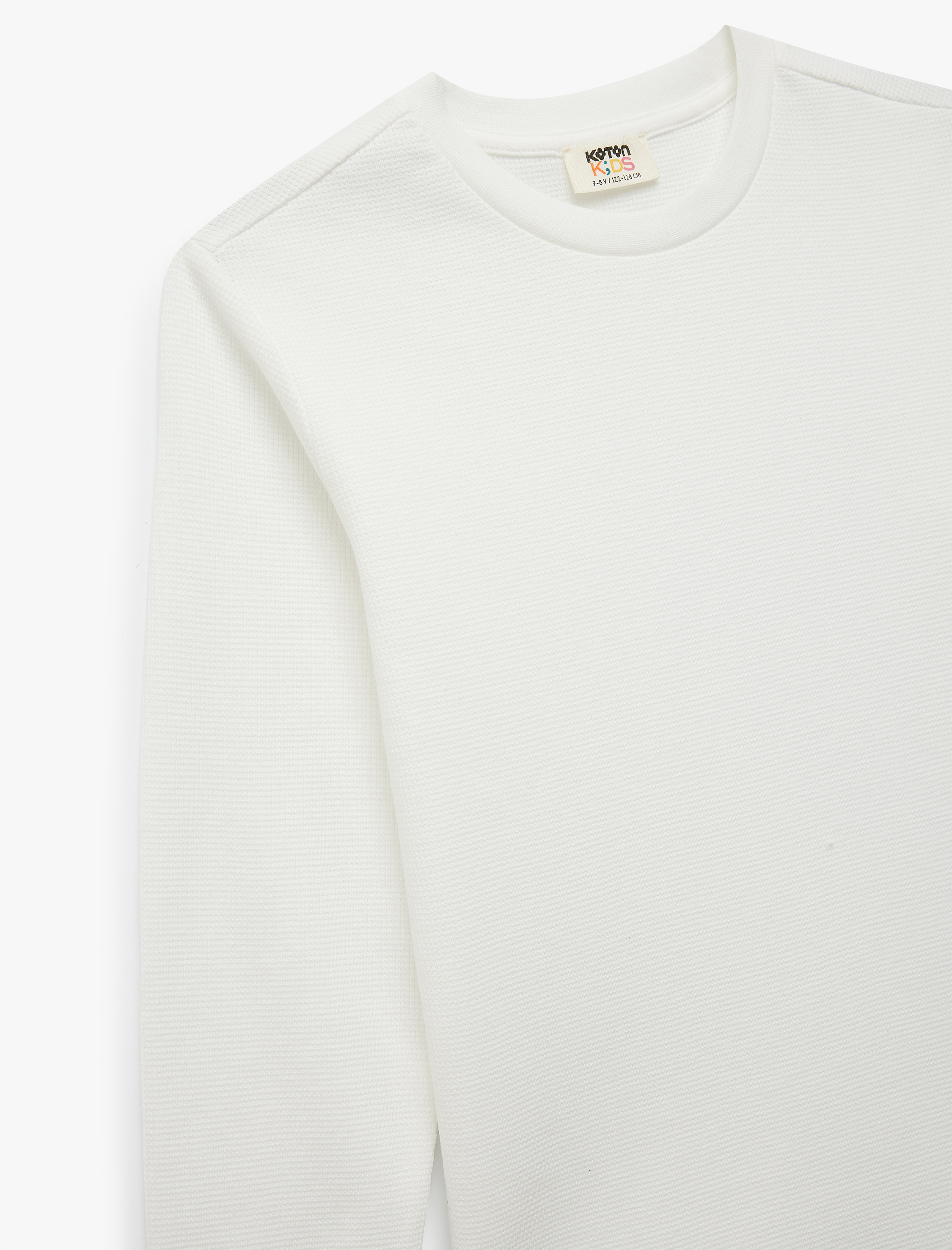  Erkek Çocuk Bisiklet Yaka Pamuklu Basic Uzun Kollu Basic Tişört