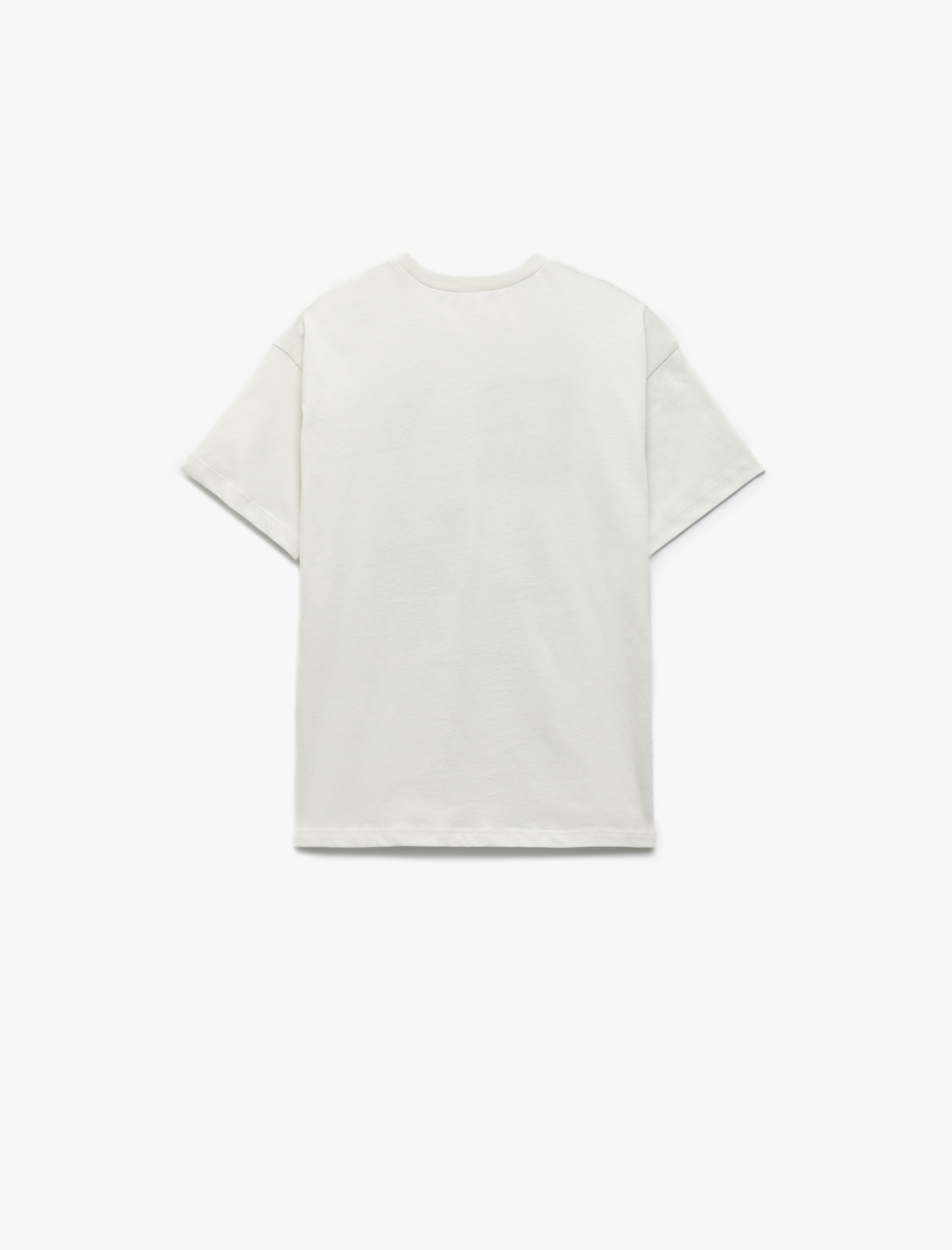  Erkek Çocuk Pamuklu Kısa Kollu Bisiklet Yaka Baskılı Tişört