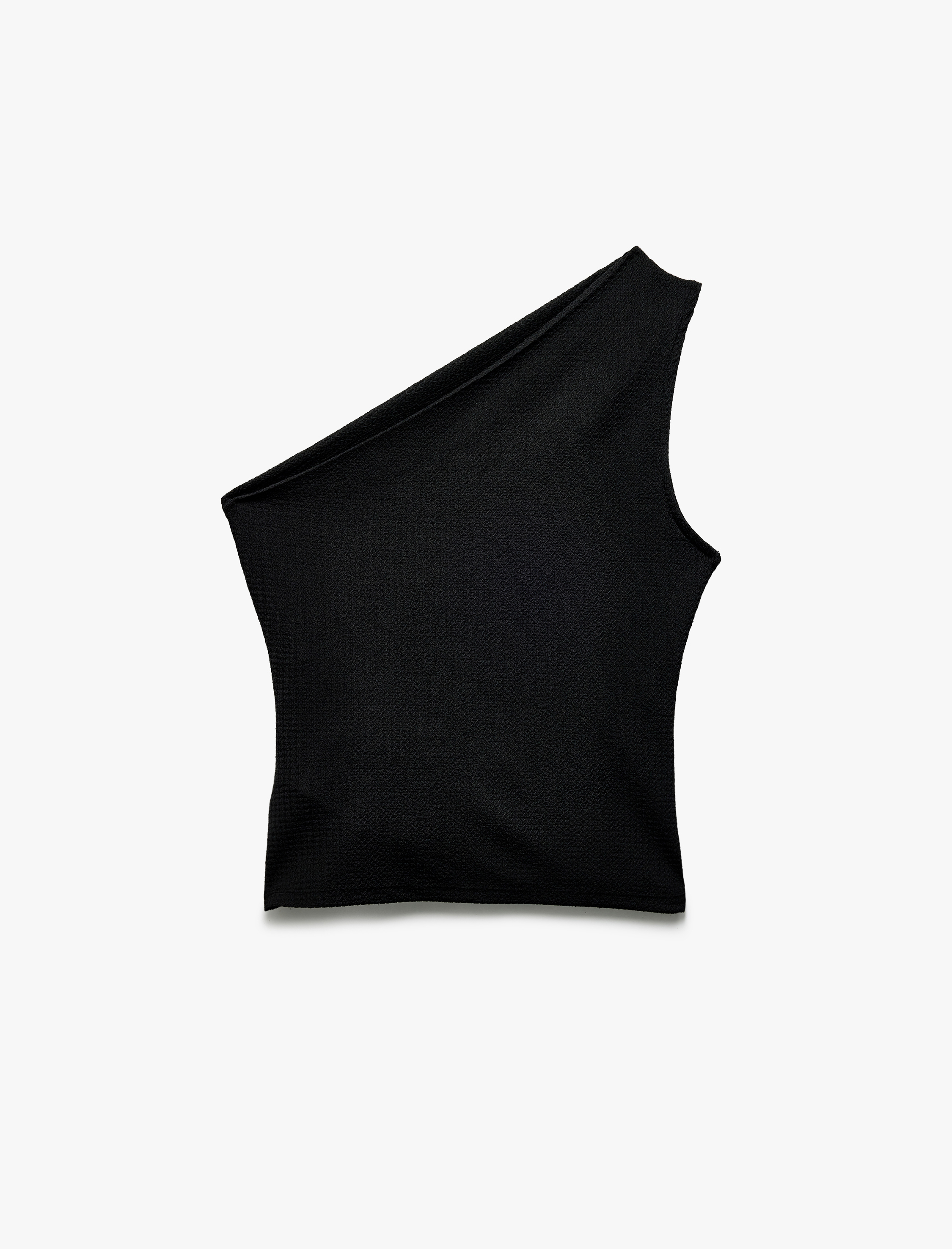   Asimetrik Drape Detaylı Tek Omuz Bluz