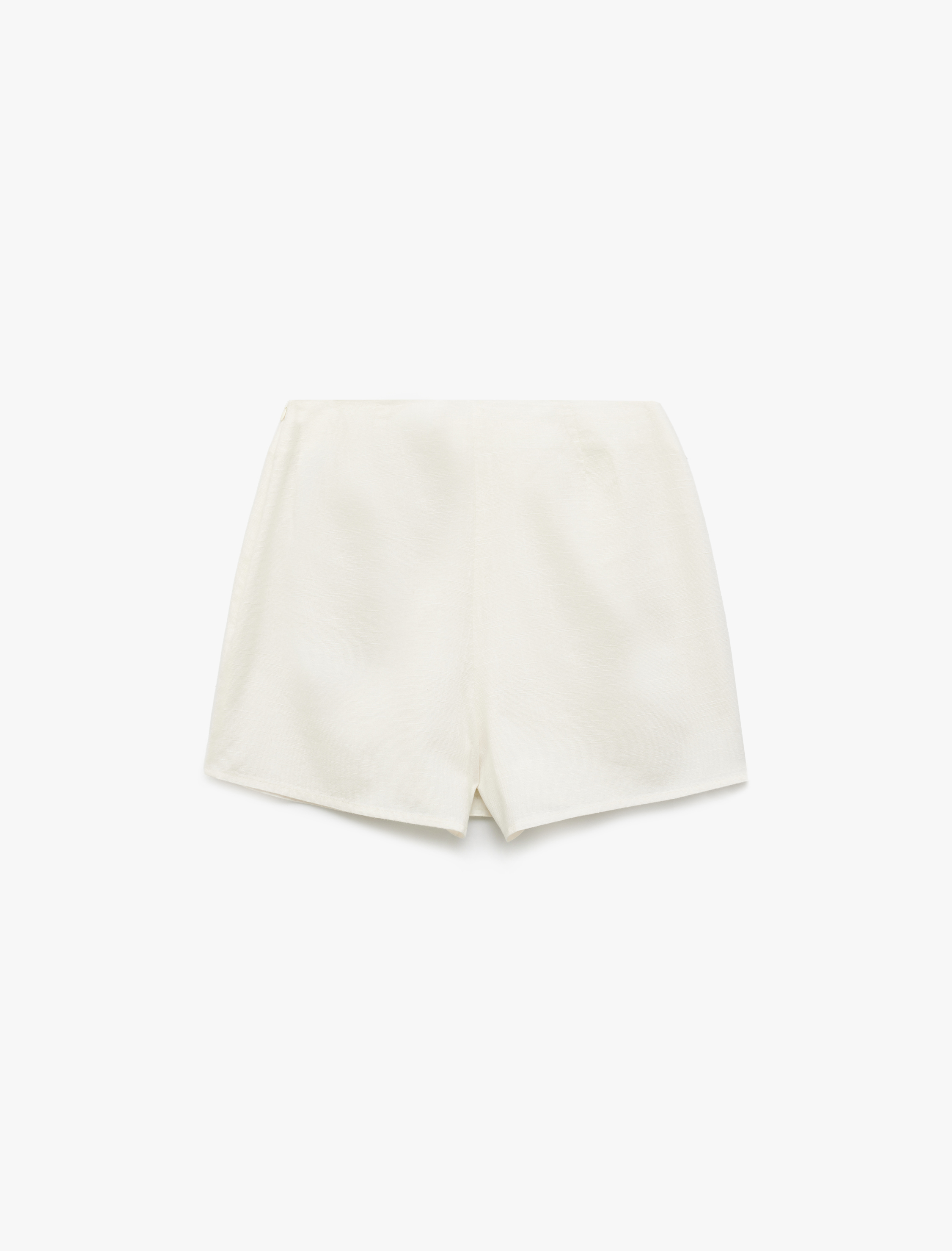   Brodeli Fistolu Viskon Mini Şort Etek