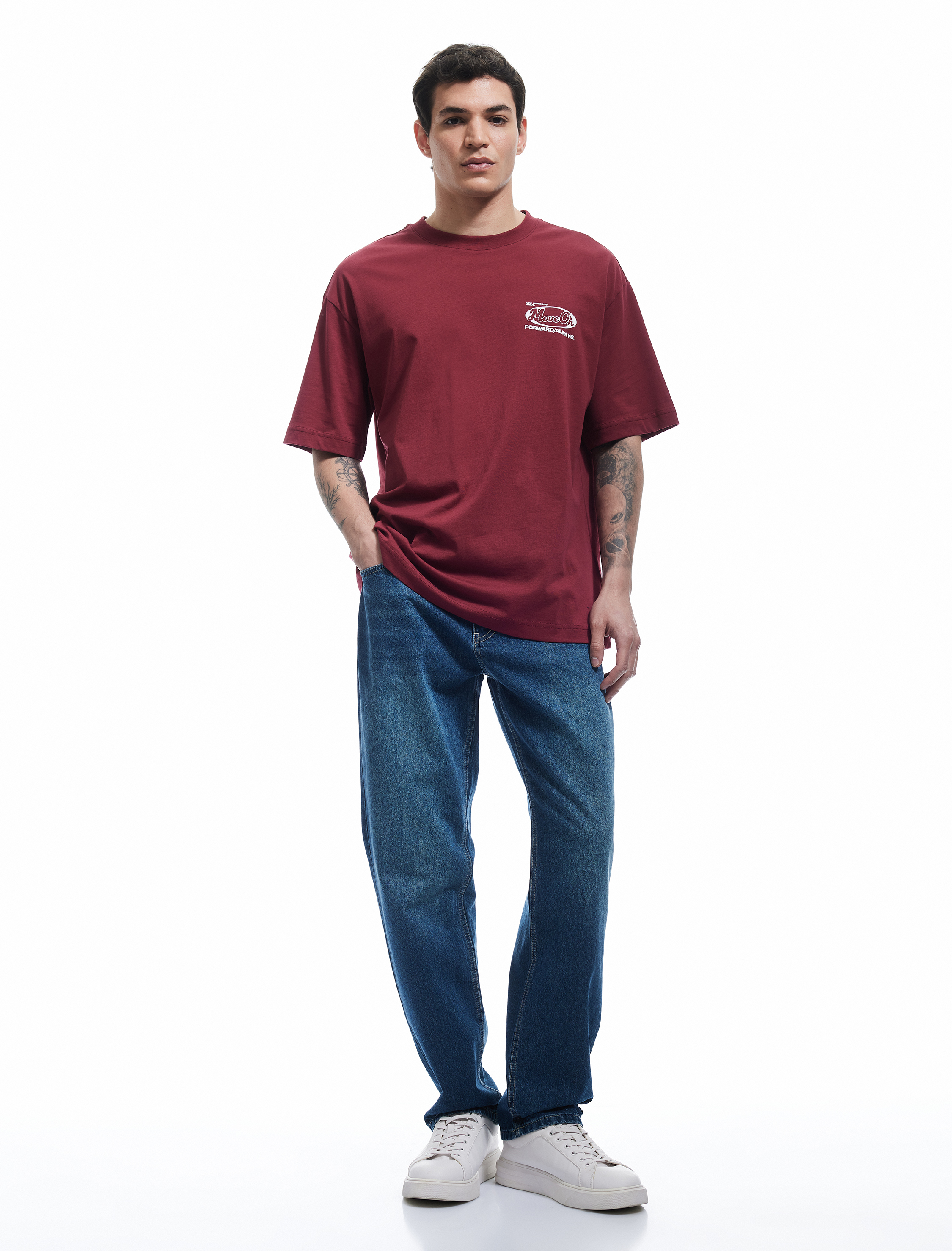   Pamuklu Normal Bel Vintage Straight Fit Jean Pantolon